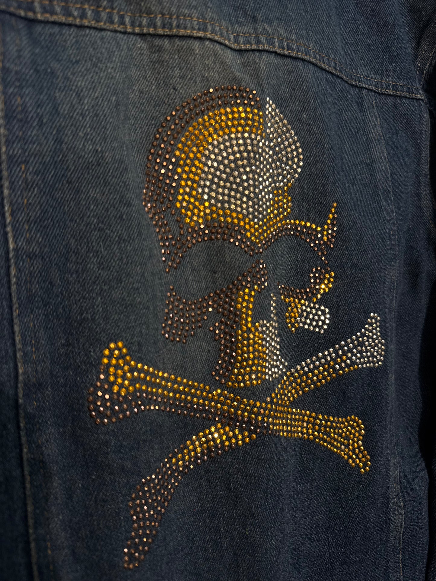 000’s Bernings Sho Skull Denim Jacket (S)