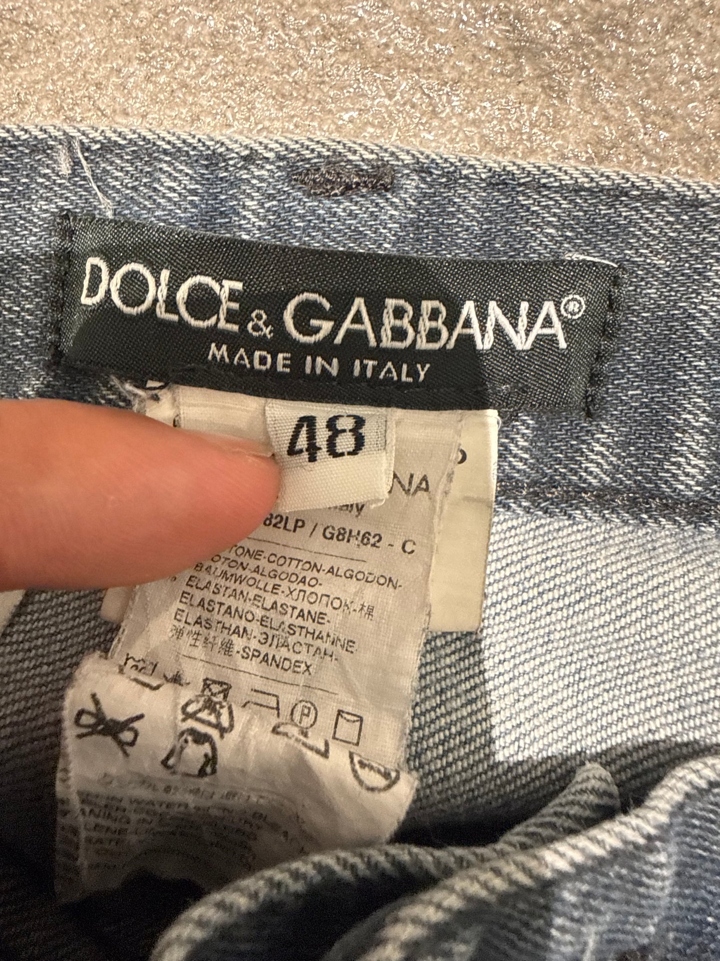 000’s Dolce & Gabbana Plaque Jeans (34”)