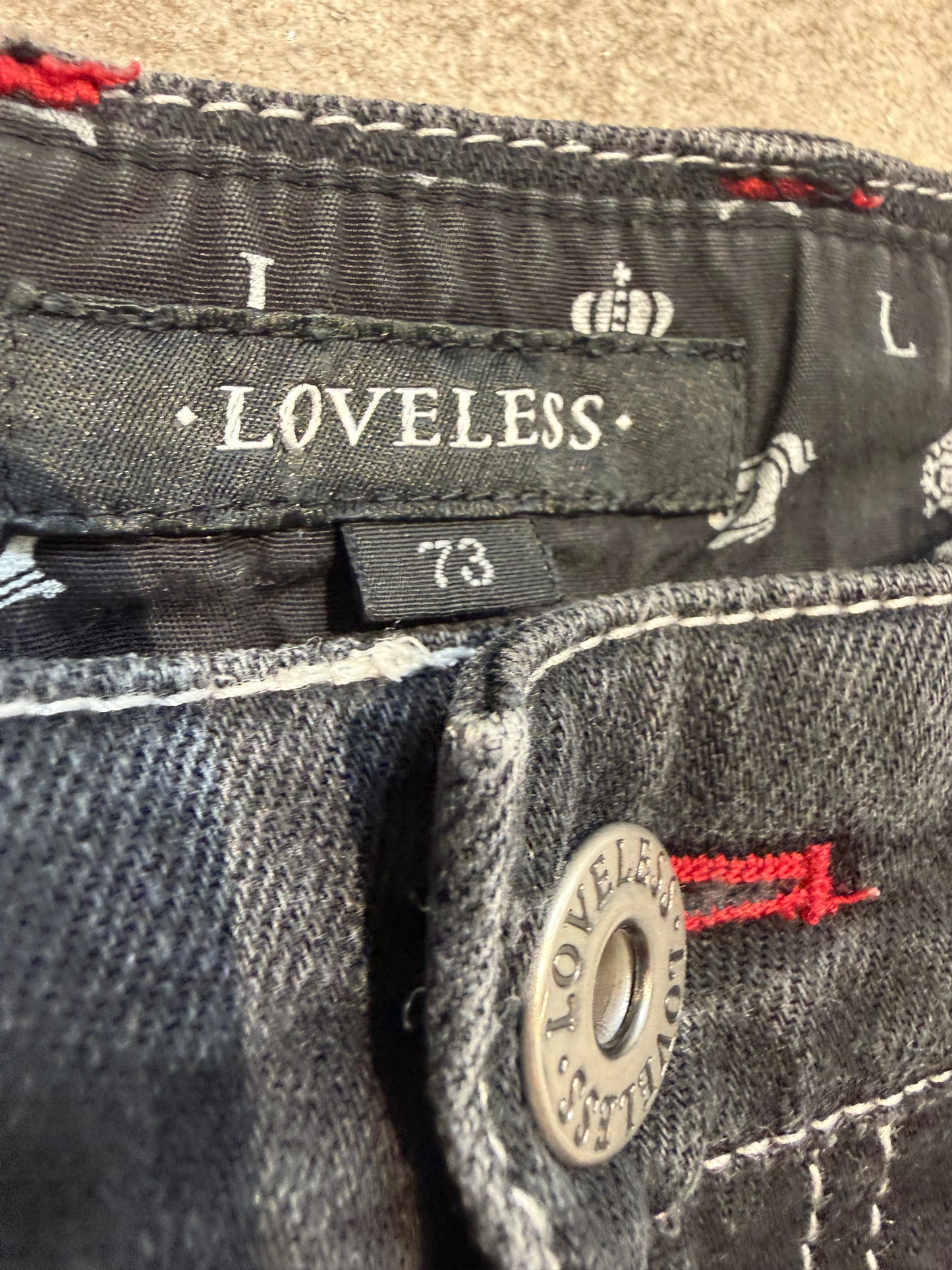 000’s Loveless Skull Jeans (29”)