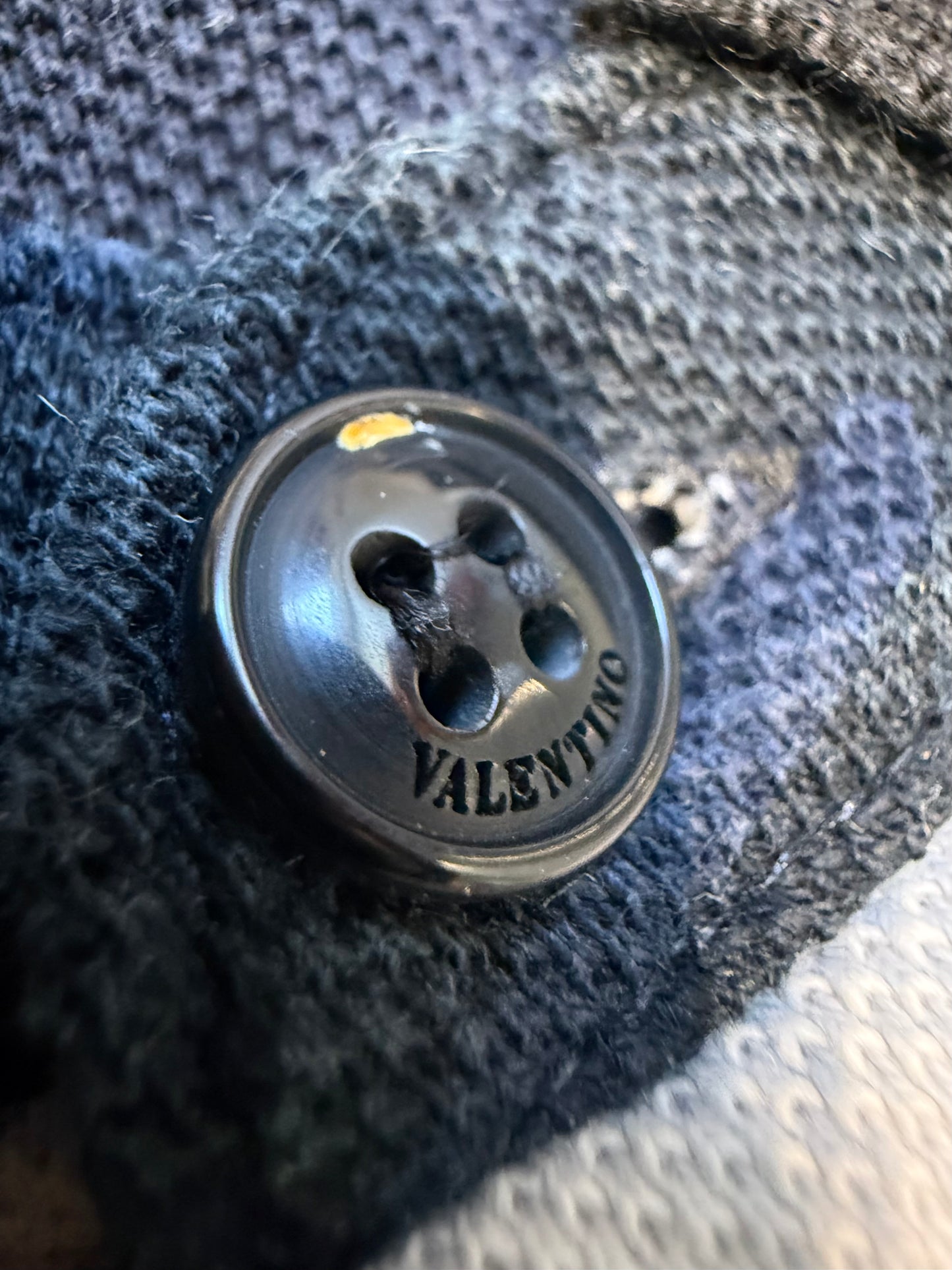 Valentino Cropped Studded Camo Polo (M)