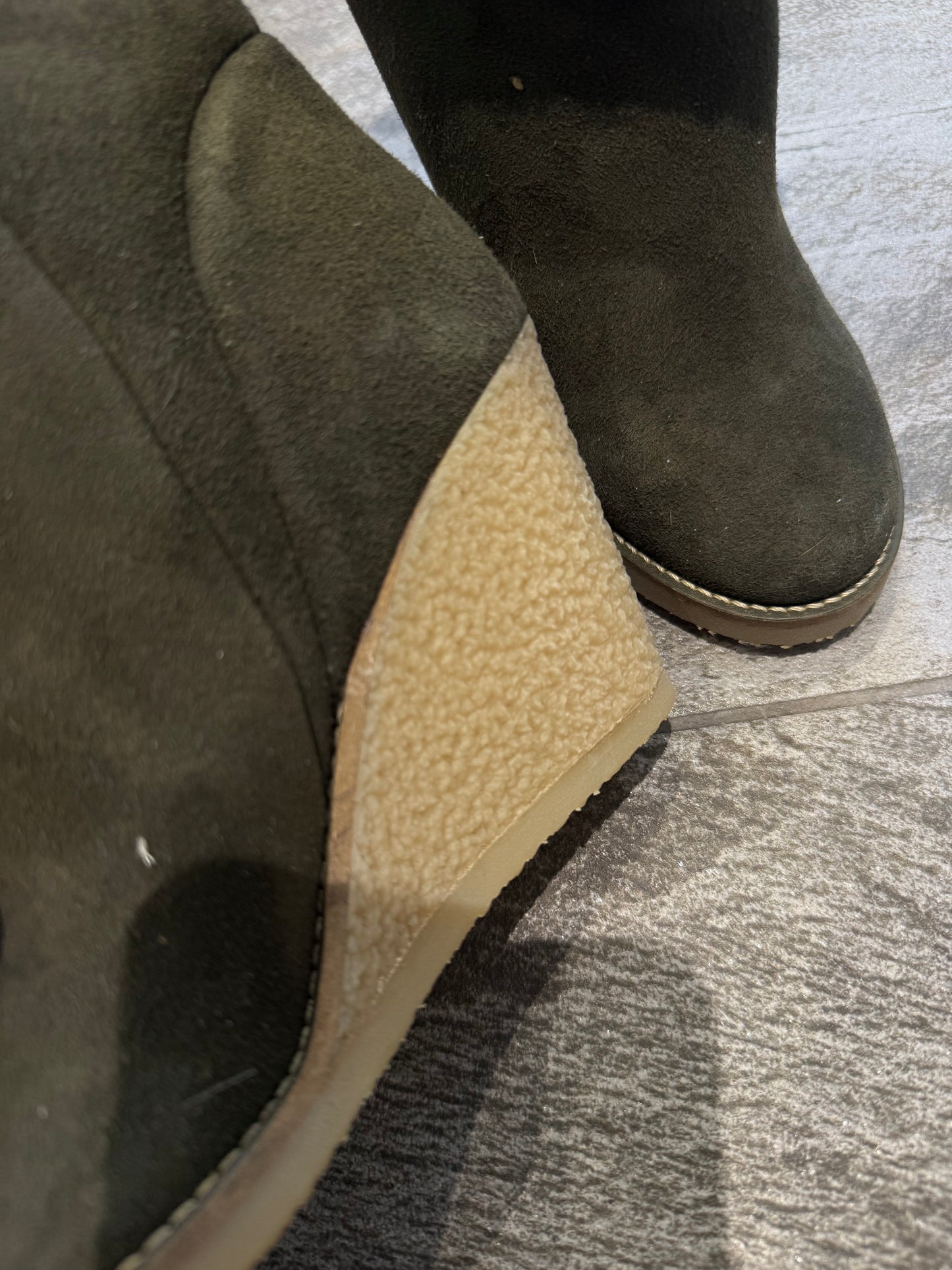 Isabel Marant Totam Suede Wedge Boots (EU 36 - UK 3)