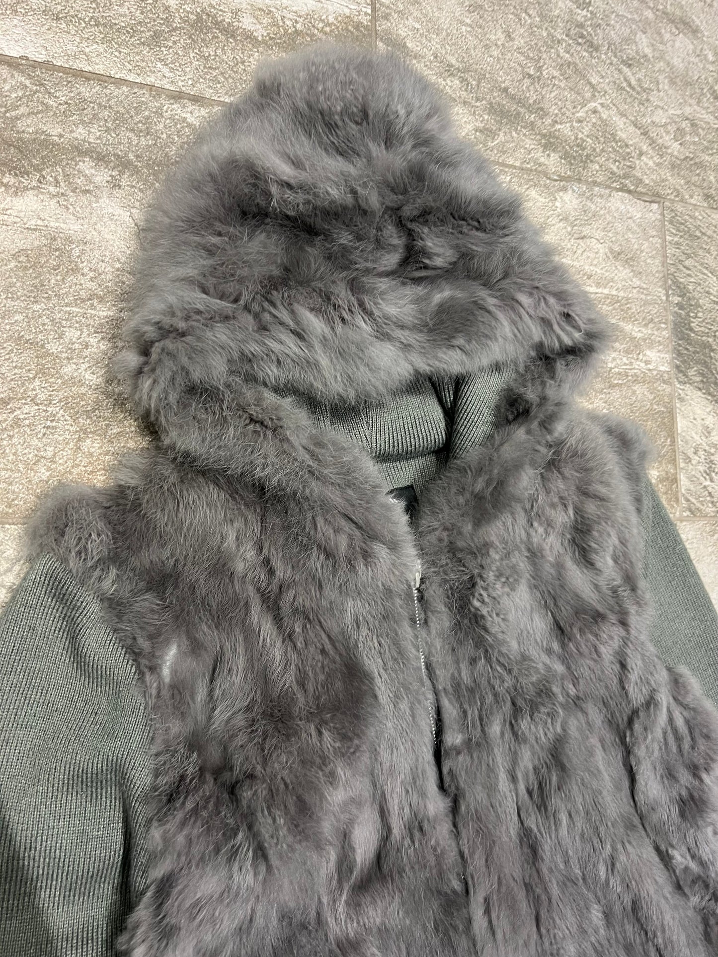 Loveless Rabbit Fur Hoodie