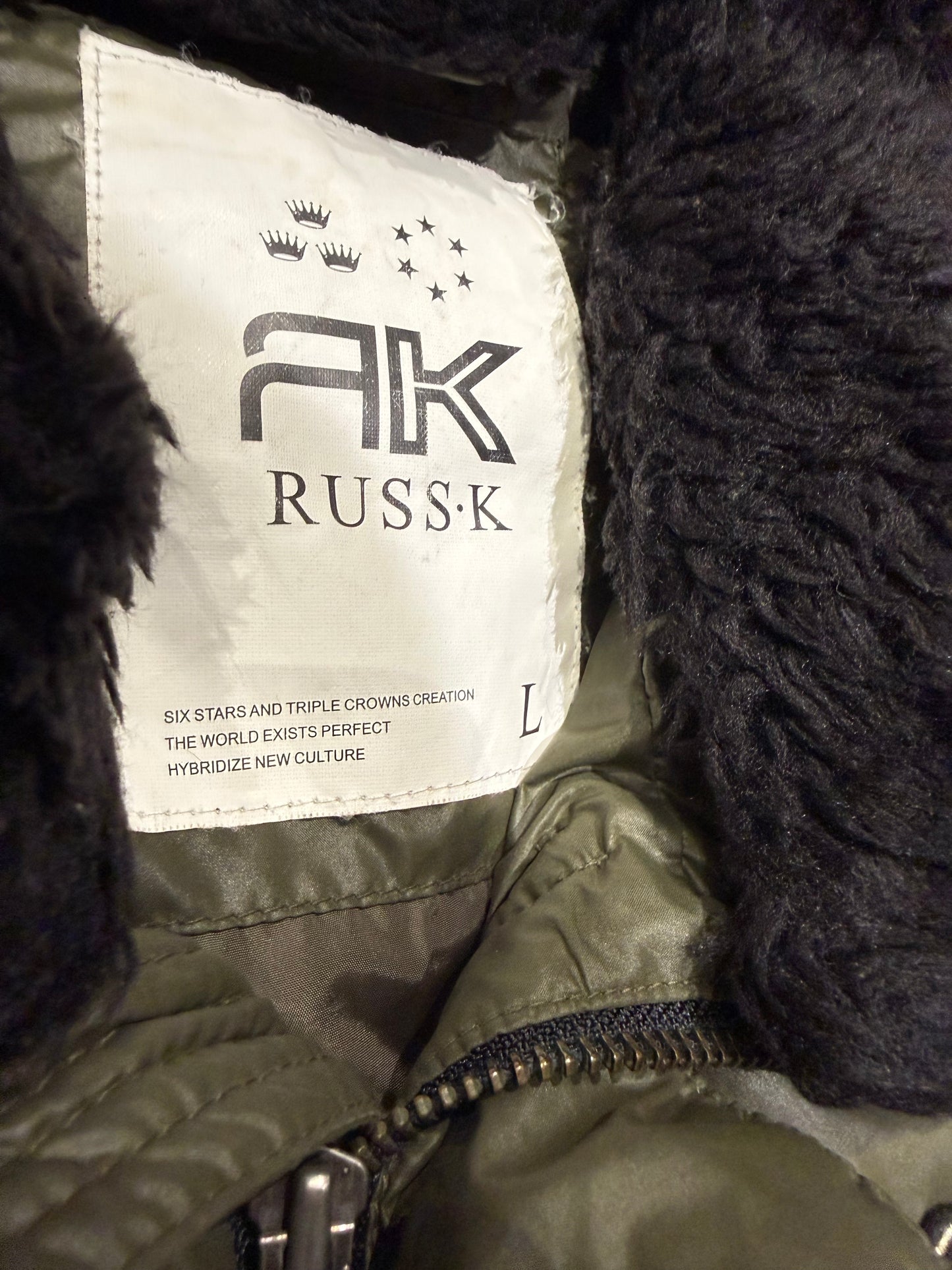000’s Russ K Fur Hood Puffer (M)