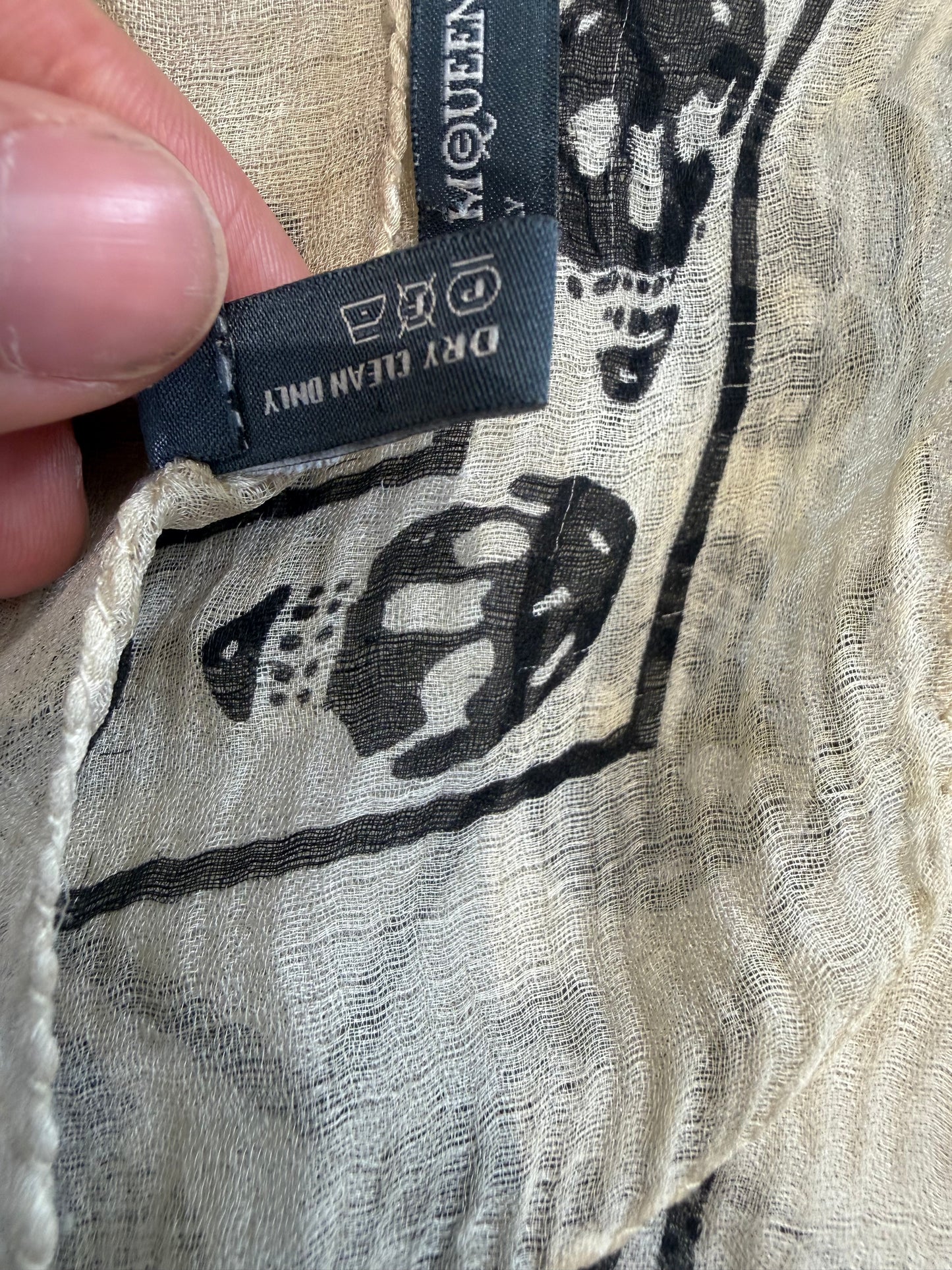Alexander Mcqueen Skull Scarf