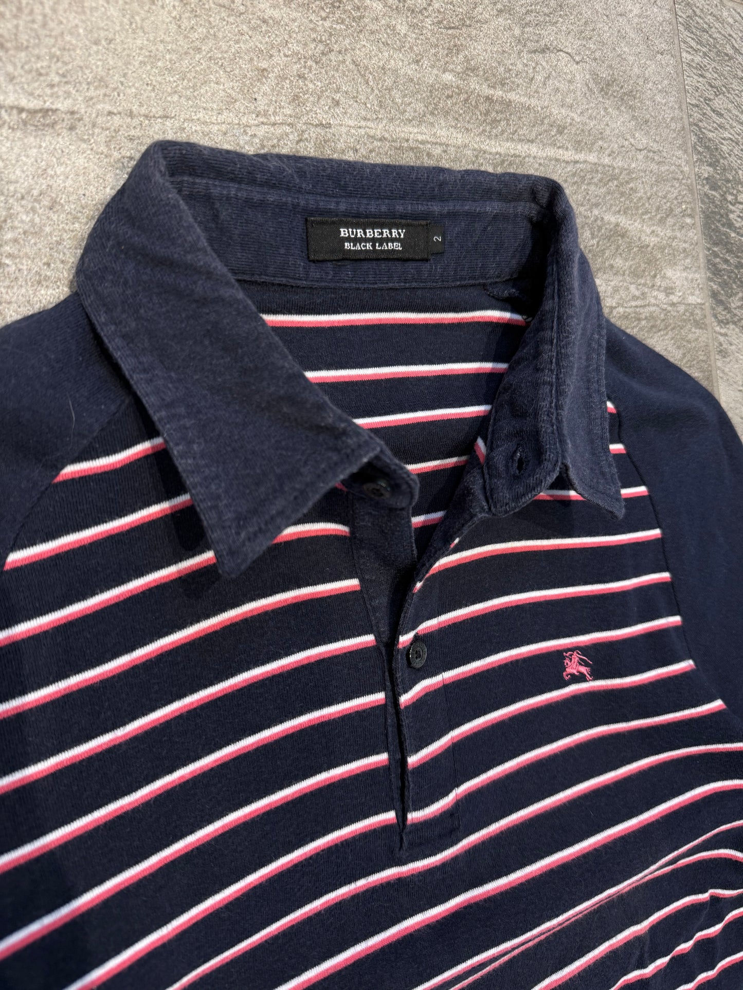 000’s Burberry Striped Polo (S)