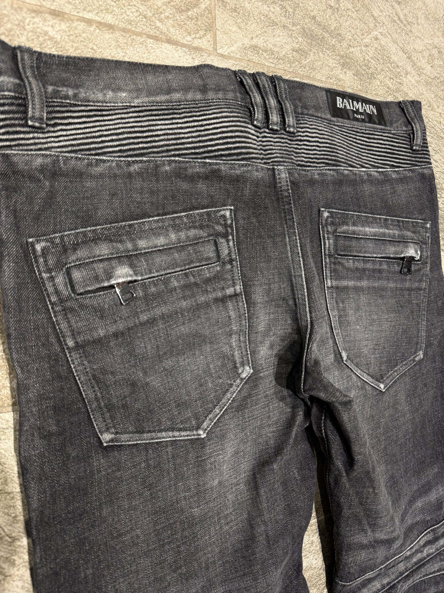 Balmain Winter 2014 Biker Jeans (34”)
