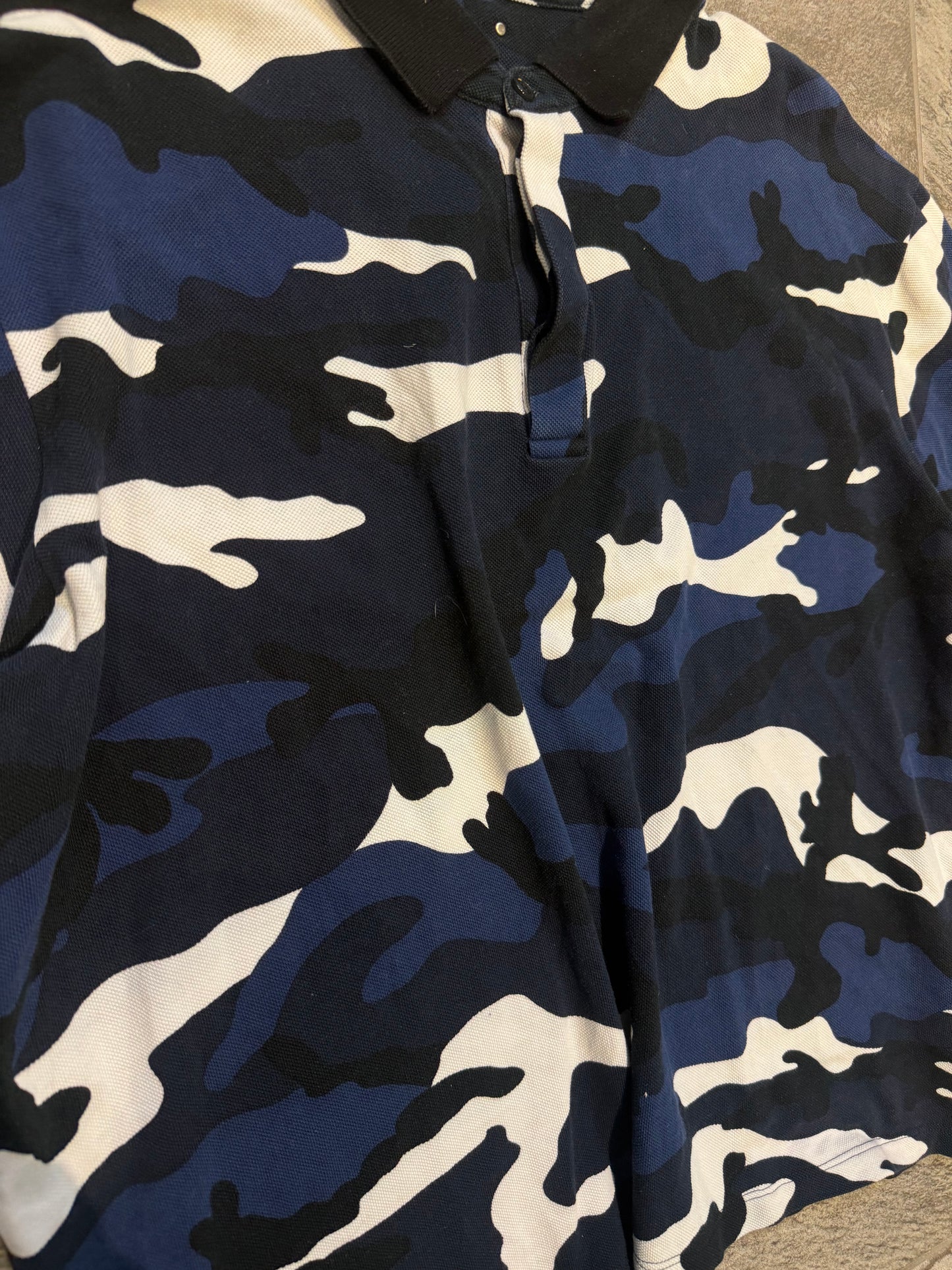 Valentino Cropped Studded Camo Polo (M)