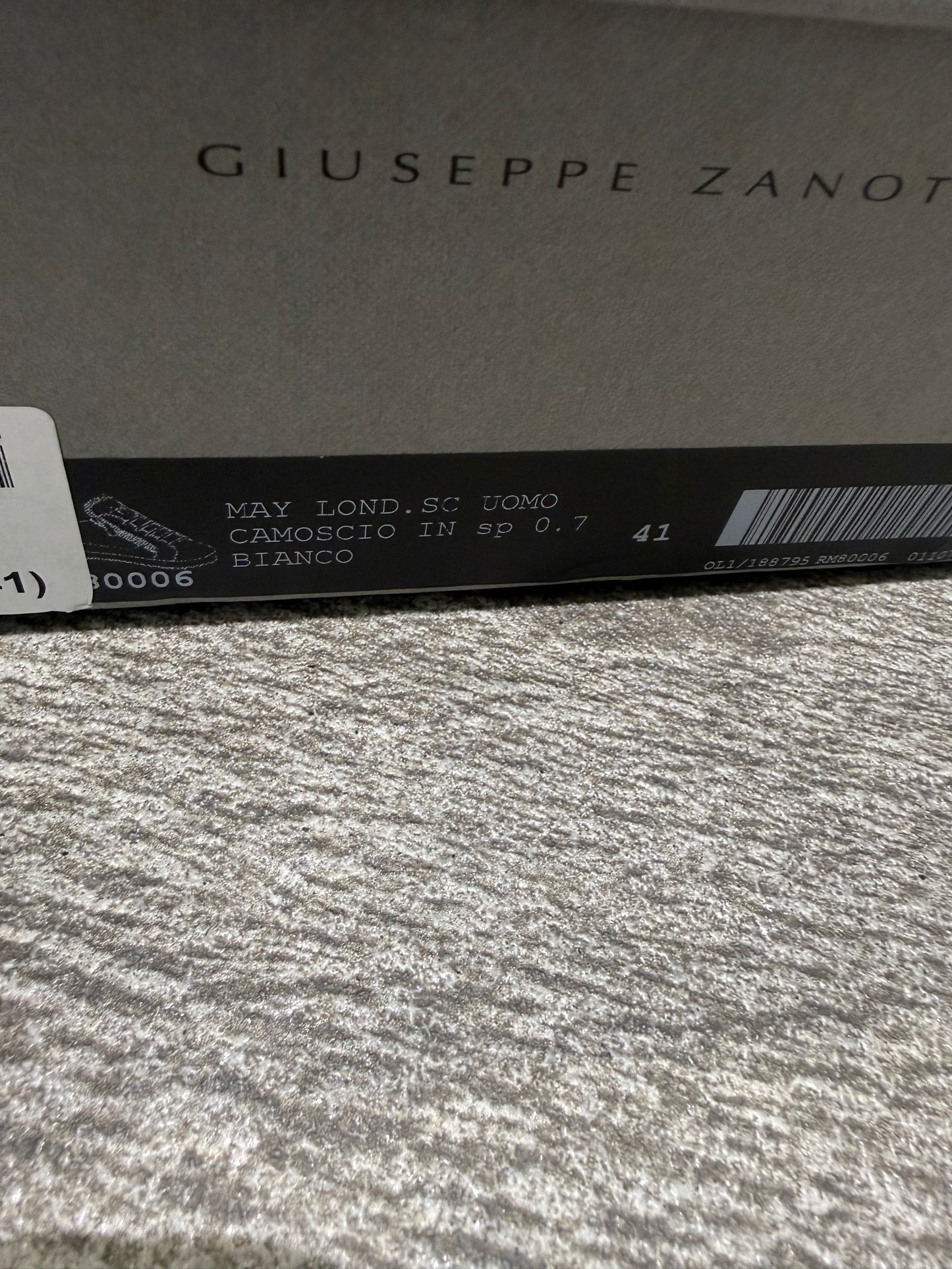 Giueseppe Zanotti Croc Embossed Low Trainers (EU 41 - UK 7)