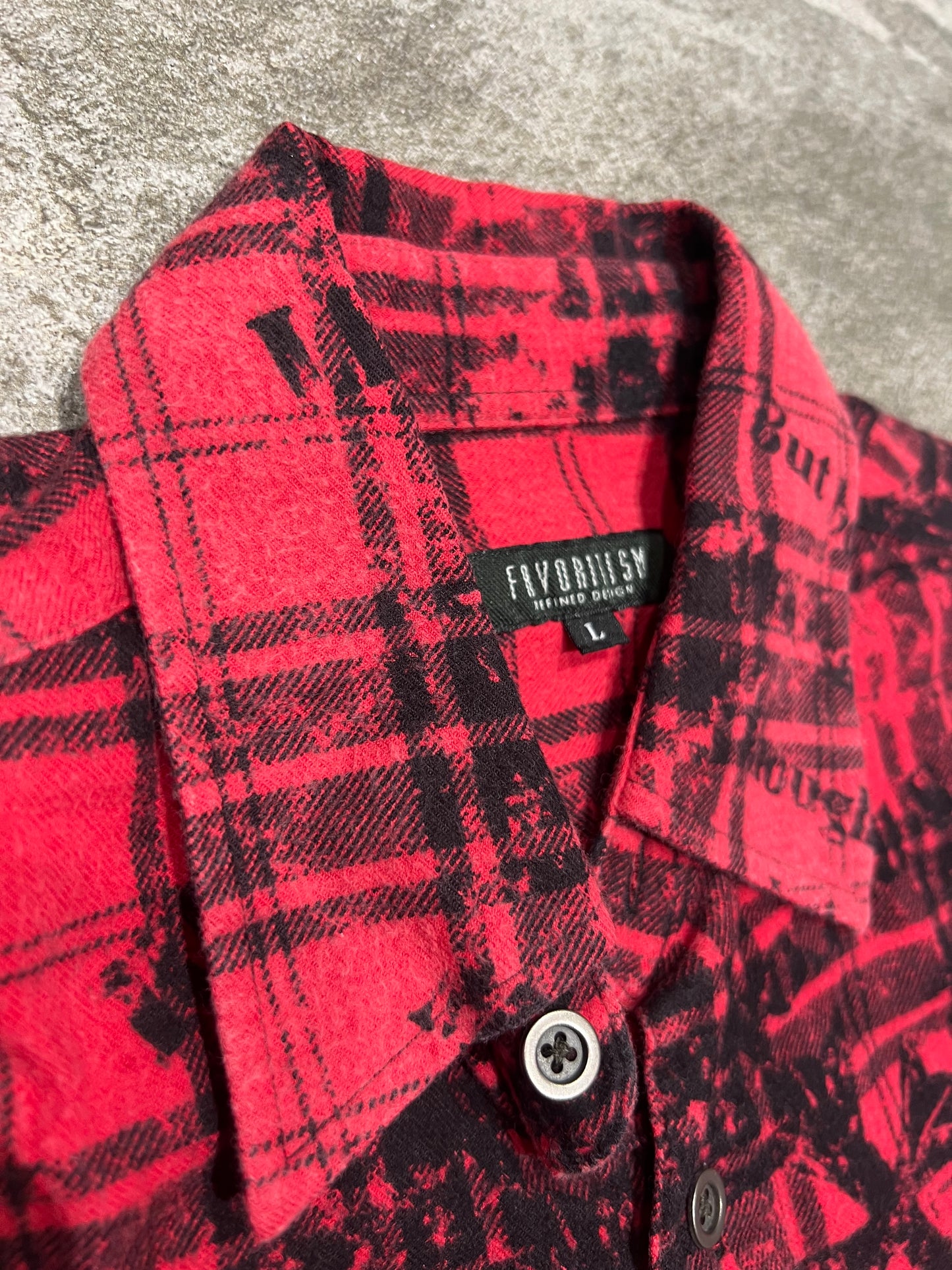 000’s Skull Checkered Flannel (L)