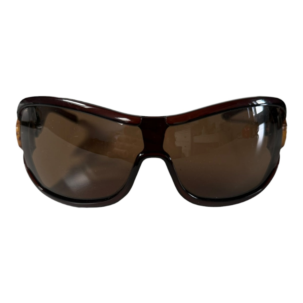 000’s Gucci Oversized Horsebit Bamboo Sunglasses