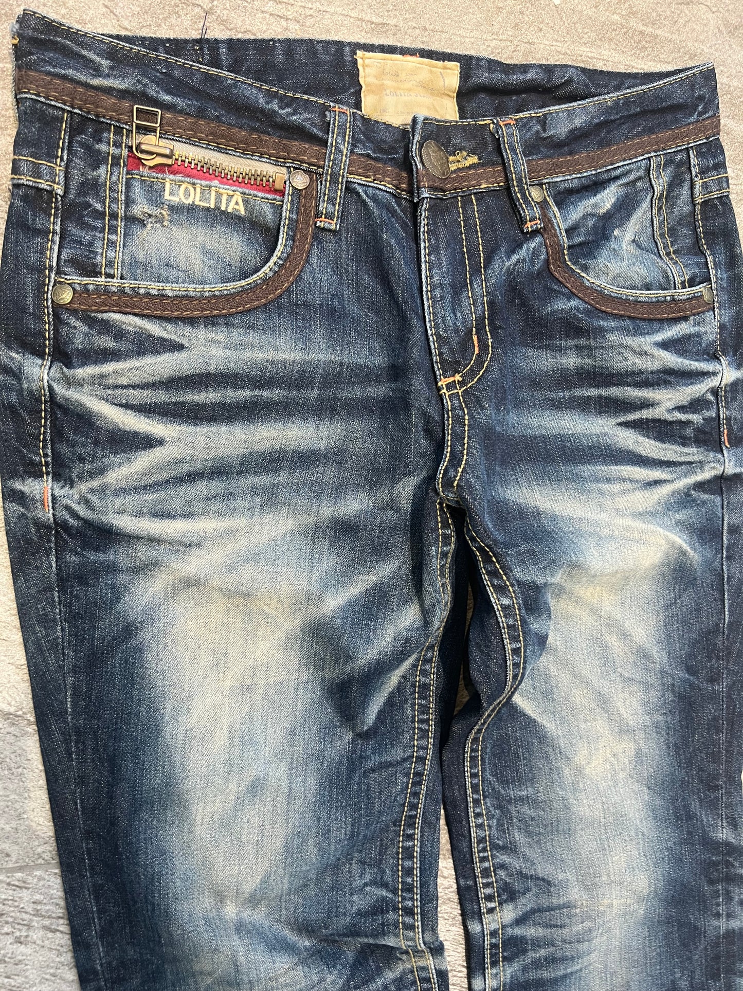 000s Lolita Japanese Bootcut Jeans