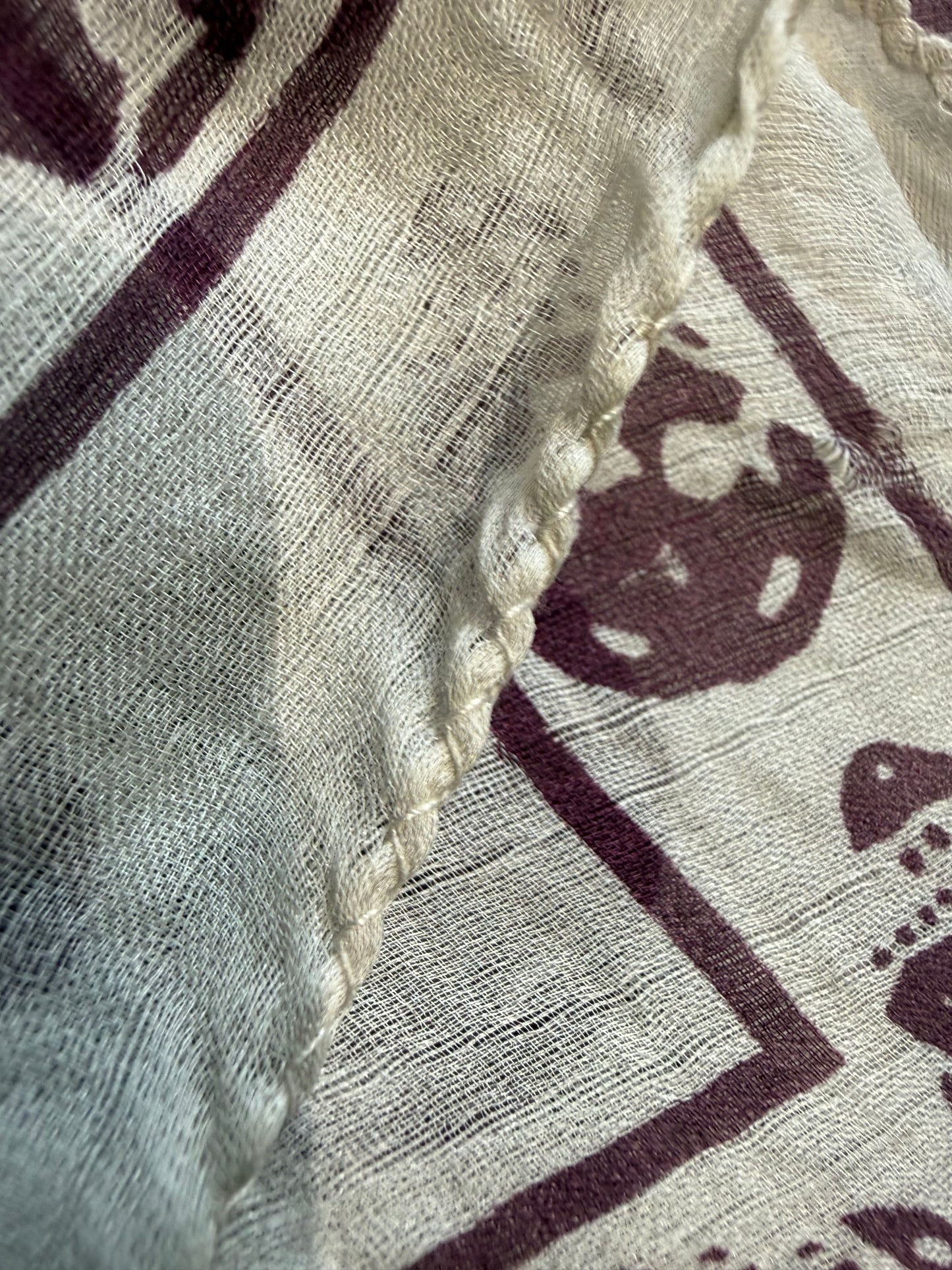 000’s Alexander McQueen Silk Skull Scarf