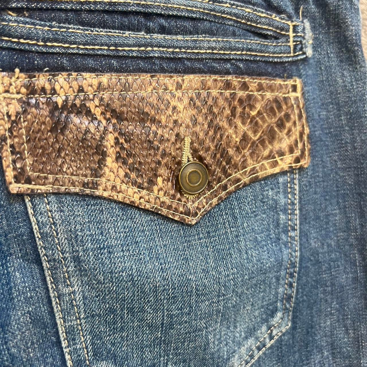 000s Japanese Snakeskin Jeans