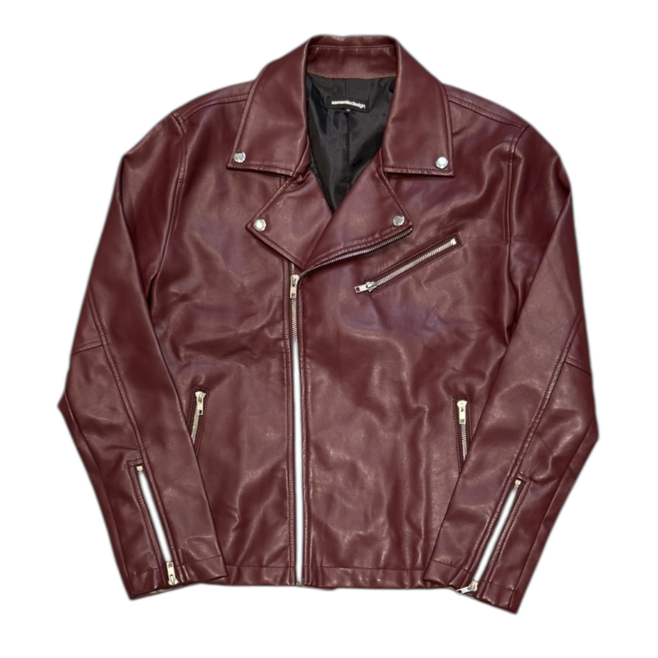 000’s Semantic Design Leather Rider Jacket (M)