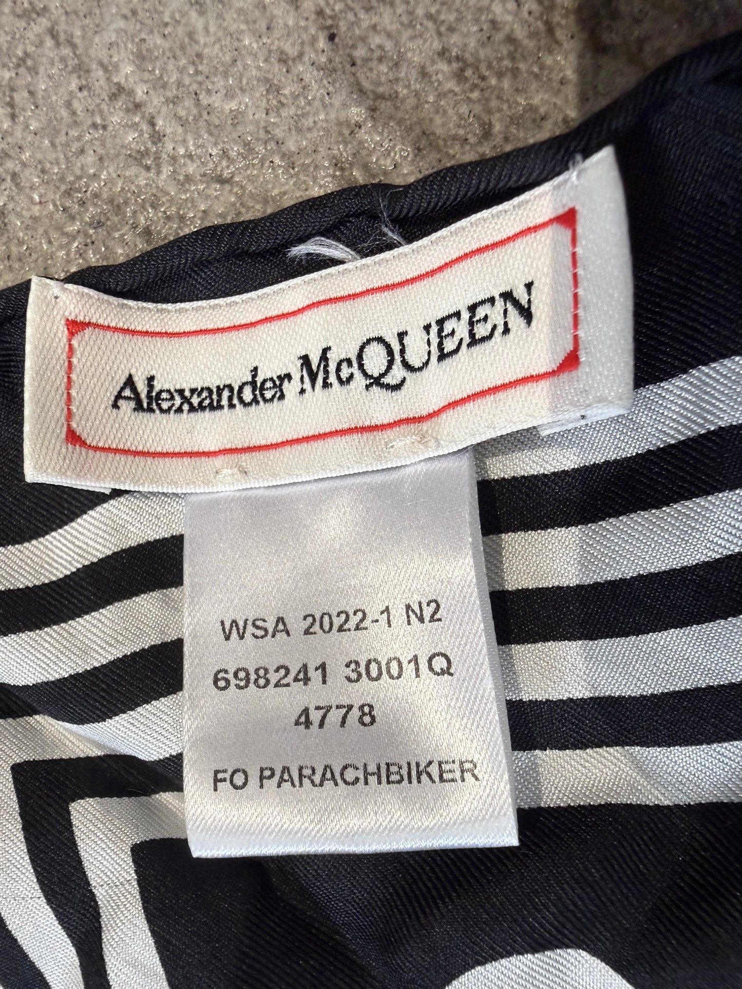 1 of 1 Unreleased Alexander McQueen Adjustable Silk Skull Scarf