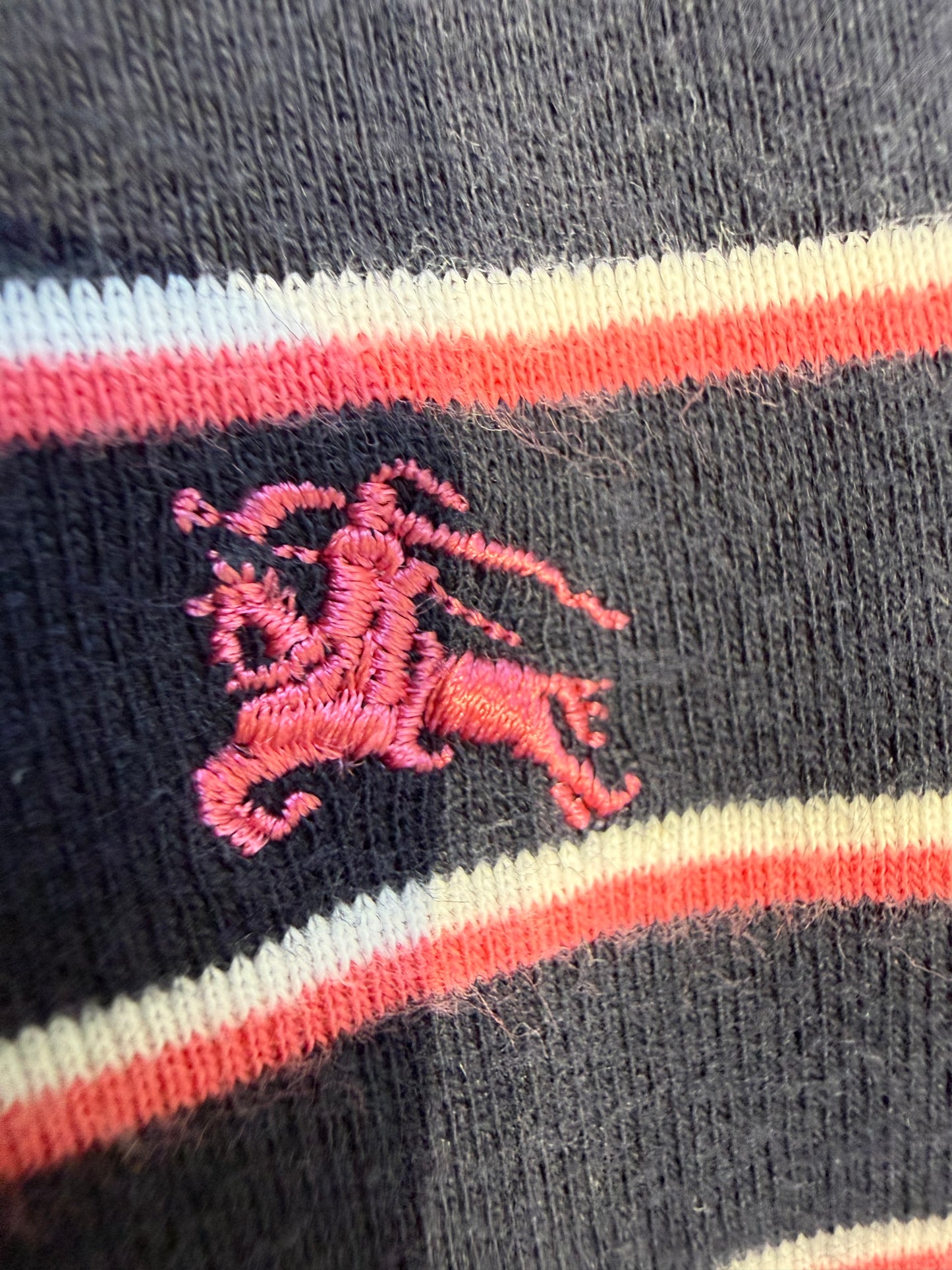 000’s Burberry Striped Polo (S)