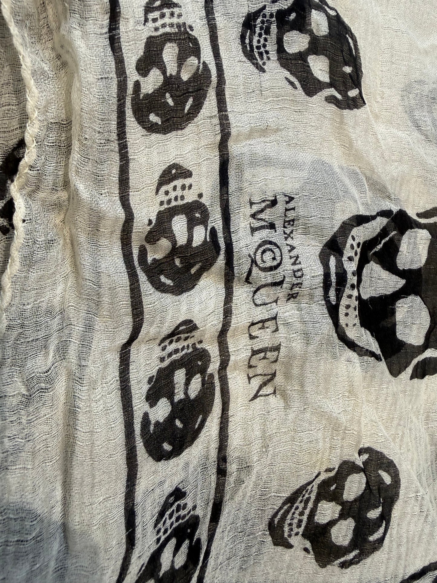 Alexander Mcqueen Skull Scarf