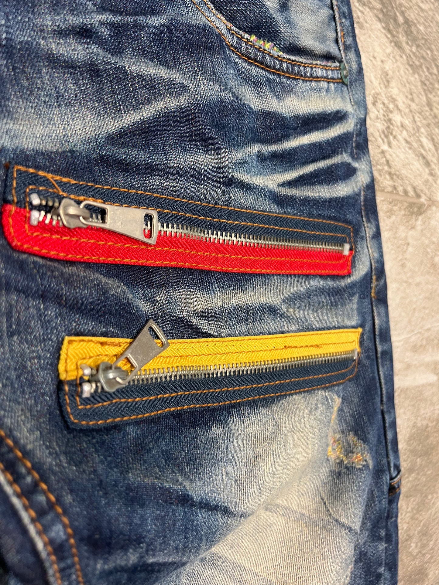 000’s Crazy Leopard Bootcut Jeans