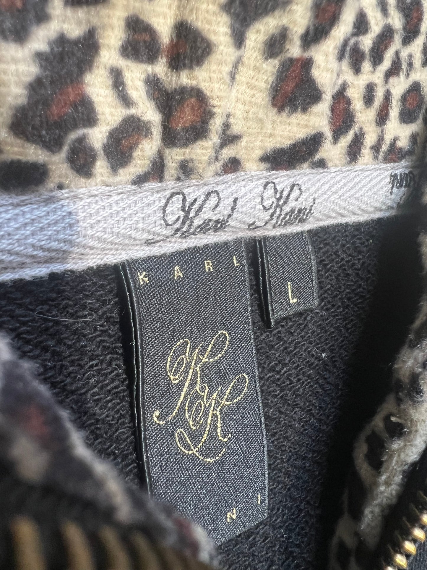 000’s Karl Kani Leopard Zip Up Hoodie