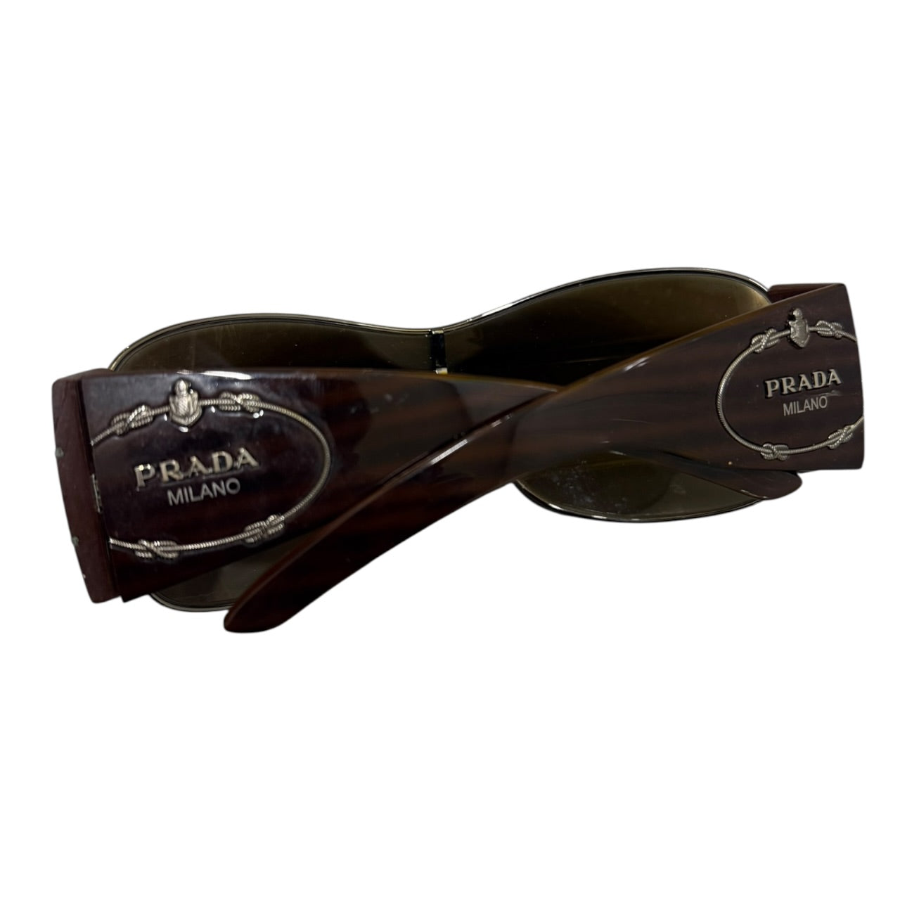000’s Prada Wrap Around Oversized Sunglasses