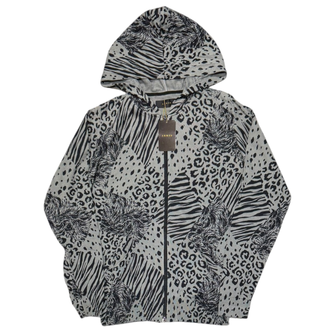 000’s Armed Animal Print Hoodie (S)