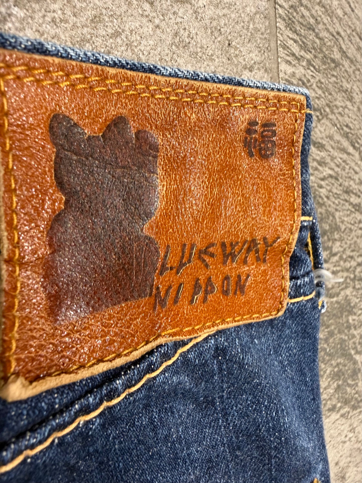 000’s Blueway Paint Splatter Bootcut Jeans (30”)