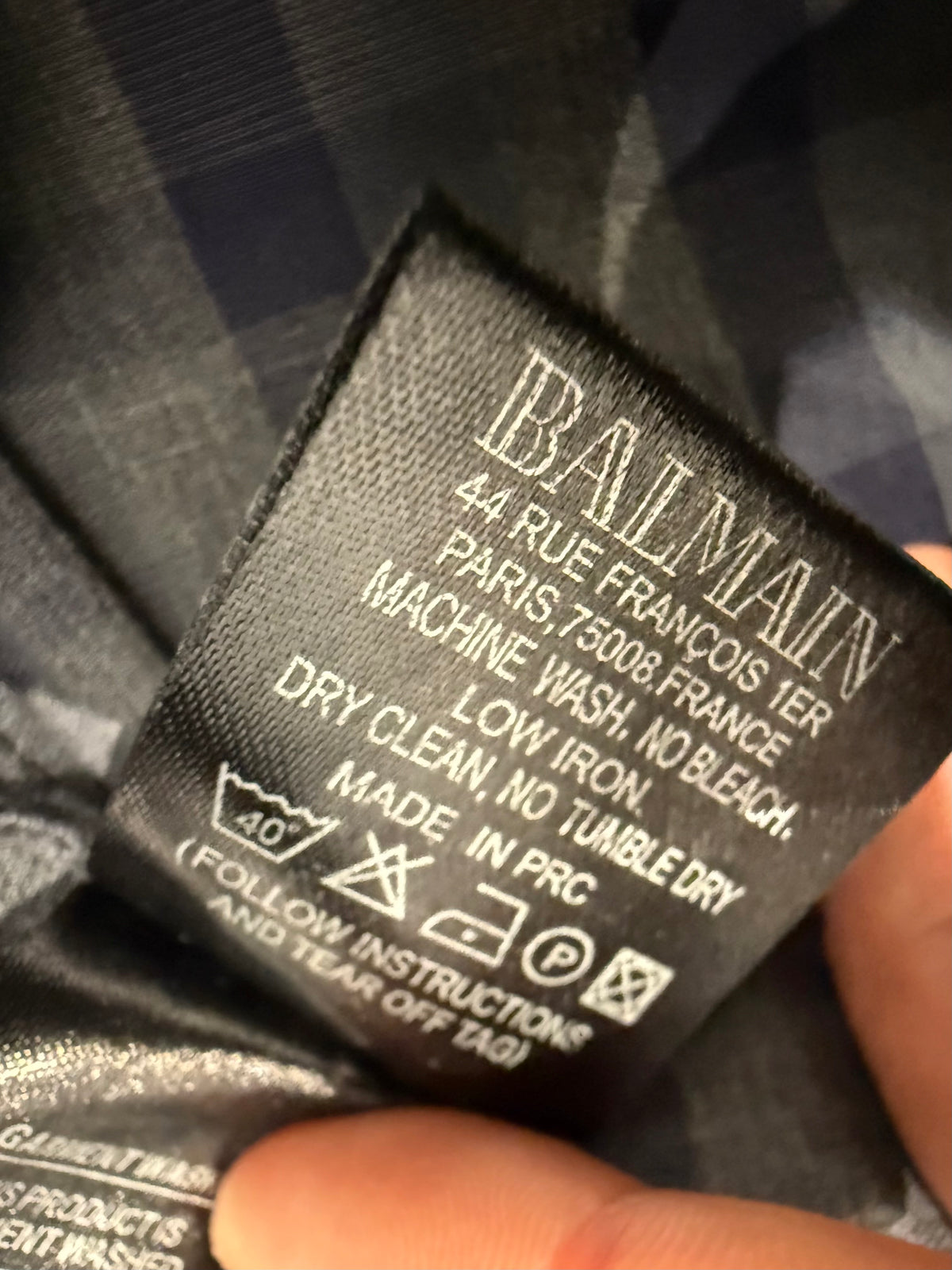 Balmain Plaid Shirt (L)
