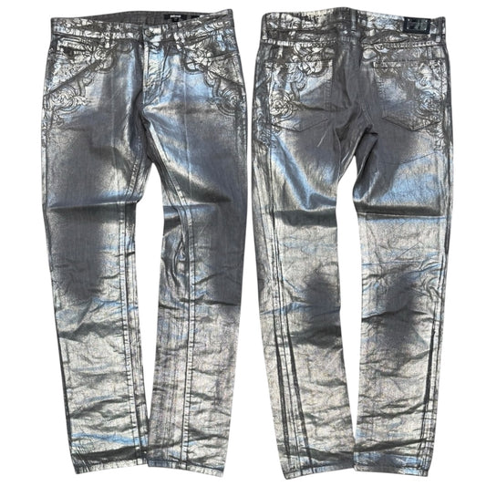Cavalli Metallic Snake Jeans (34”)