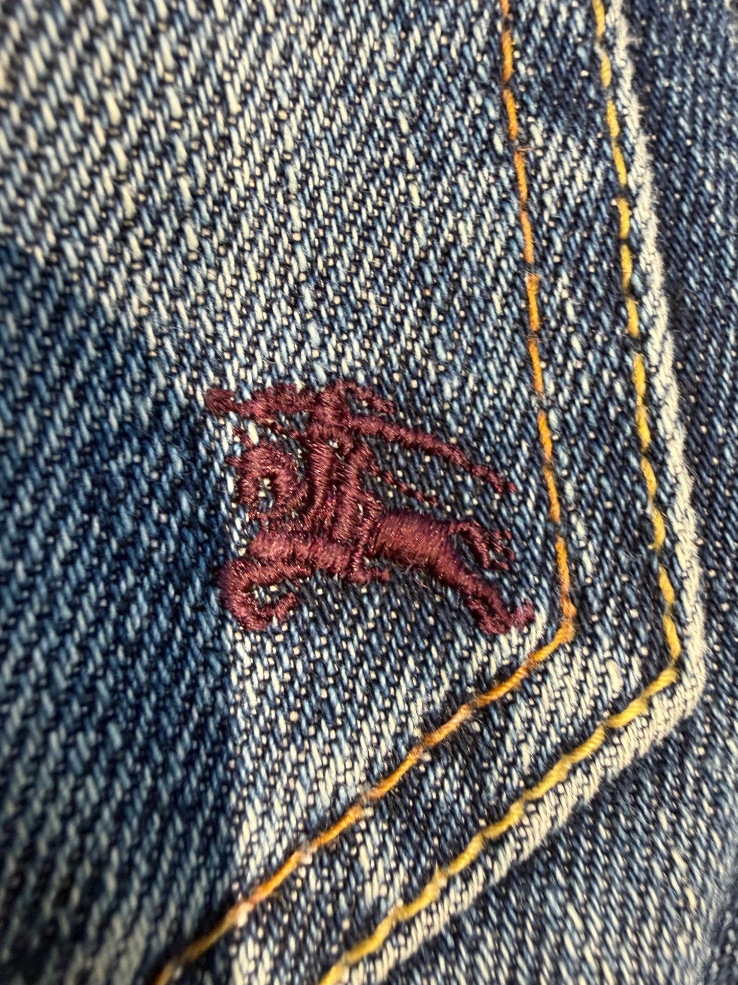 000’s Burberry Flap Bootcut Jeans (35”)