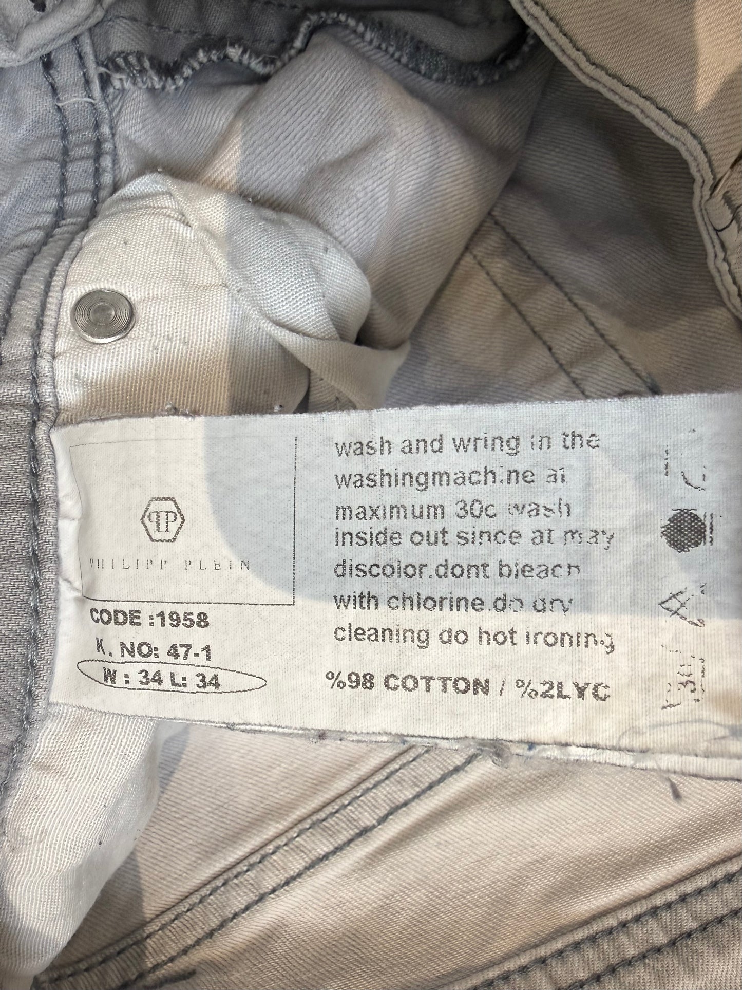 000’s Philipp Plein Jeans (34”)