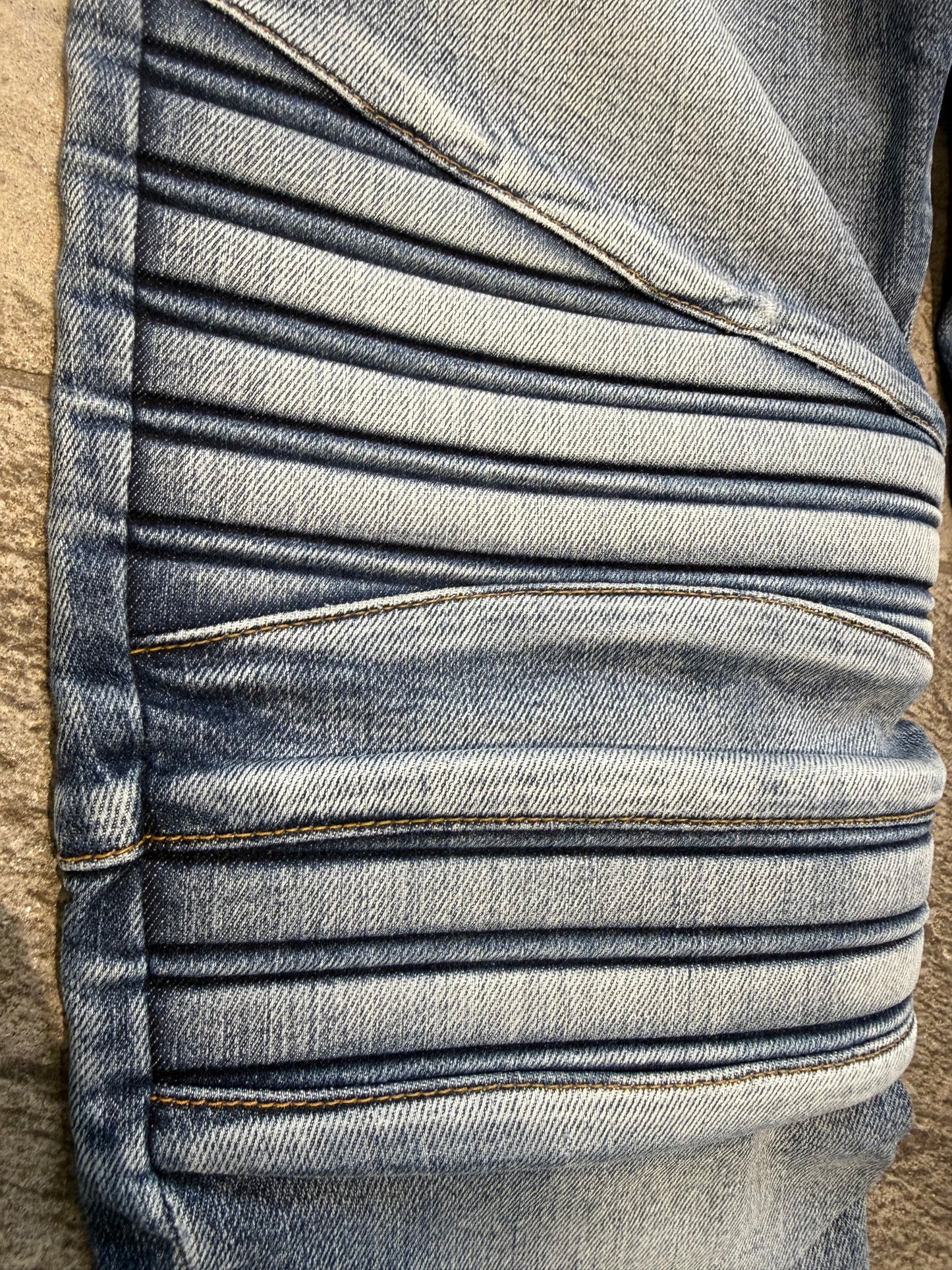 Balmain AW23 Moto Biker Jeans (34”)