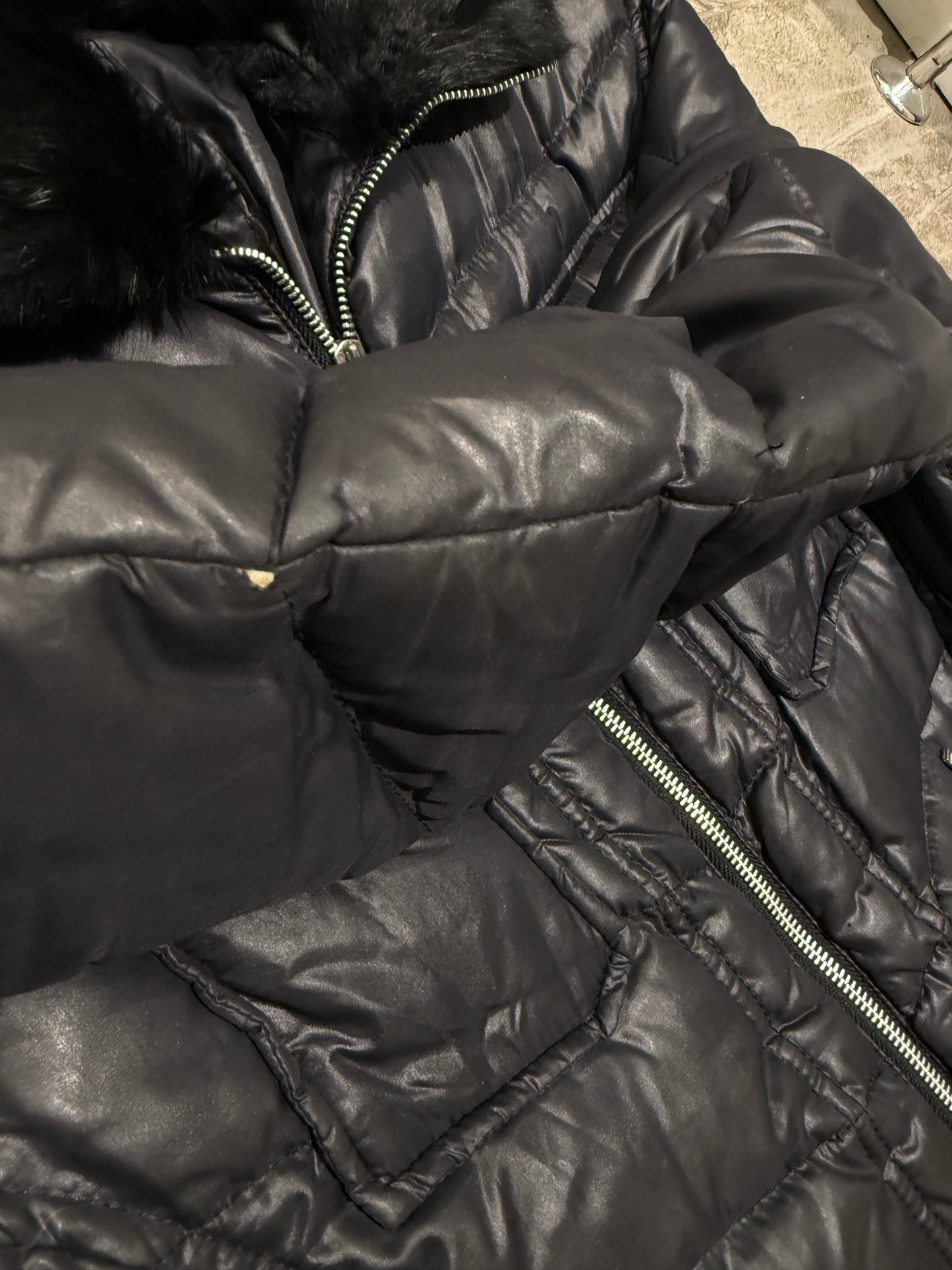 Abahouse Fur Collar Puffer (S)
