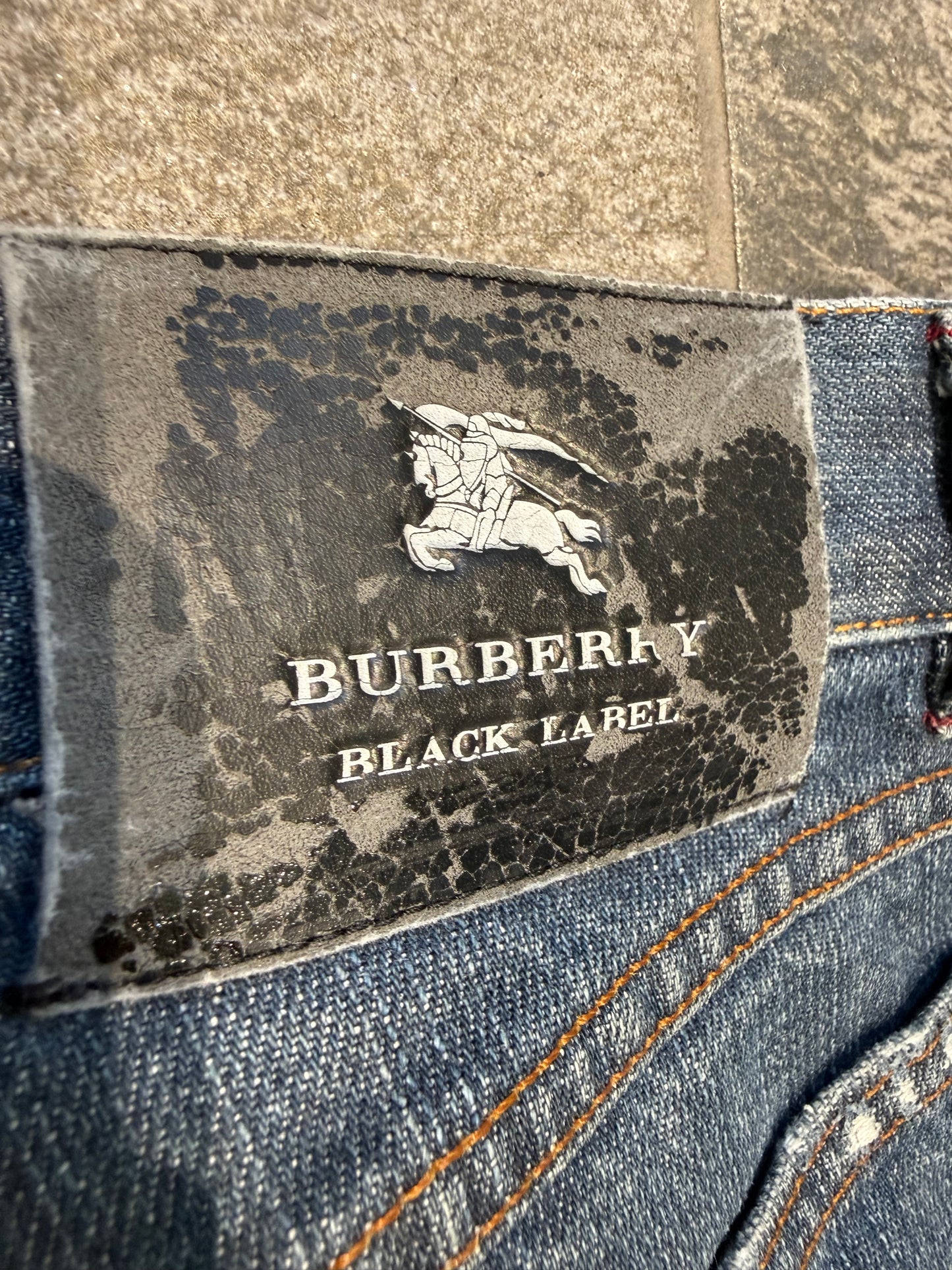 000’s Waxed Burberry Jeans (30”)