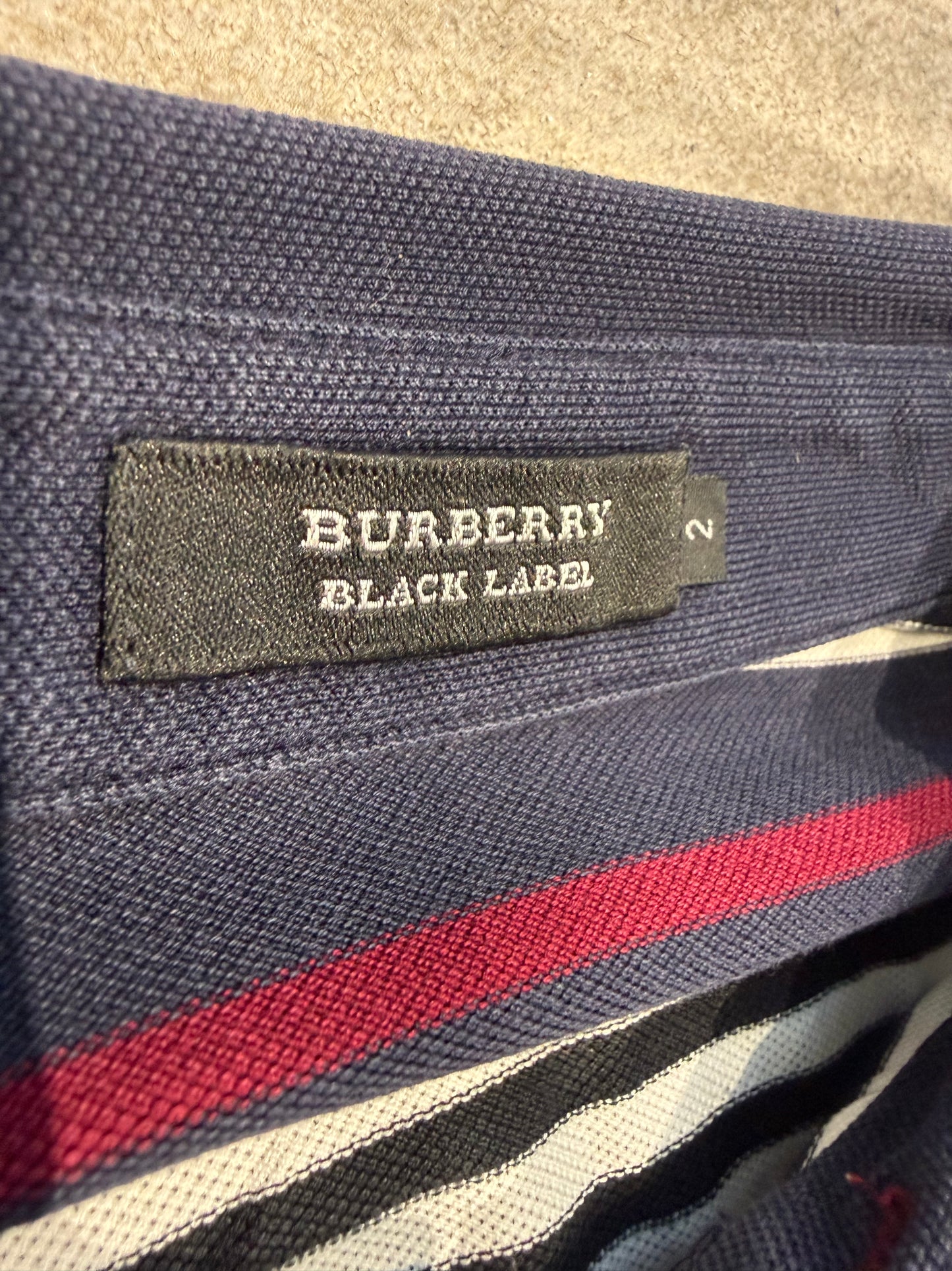 Burberry Striped Polo (S)
