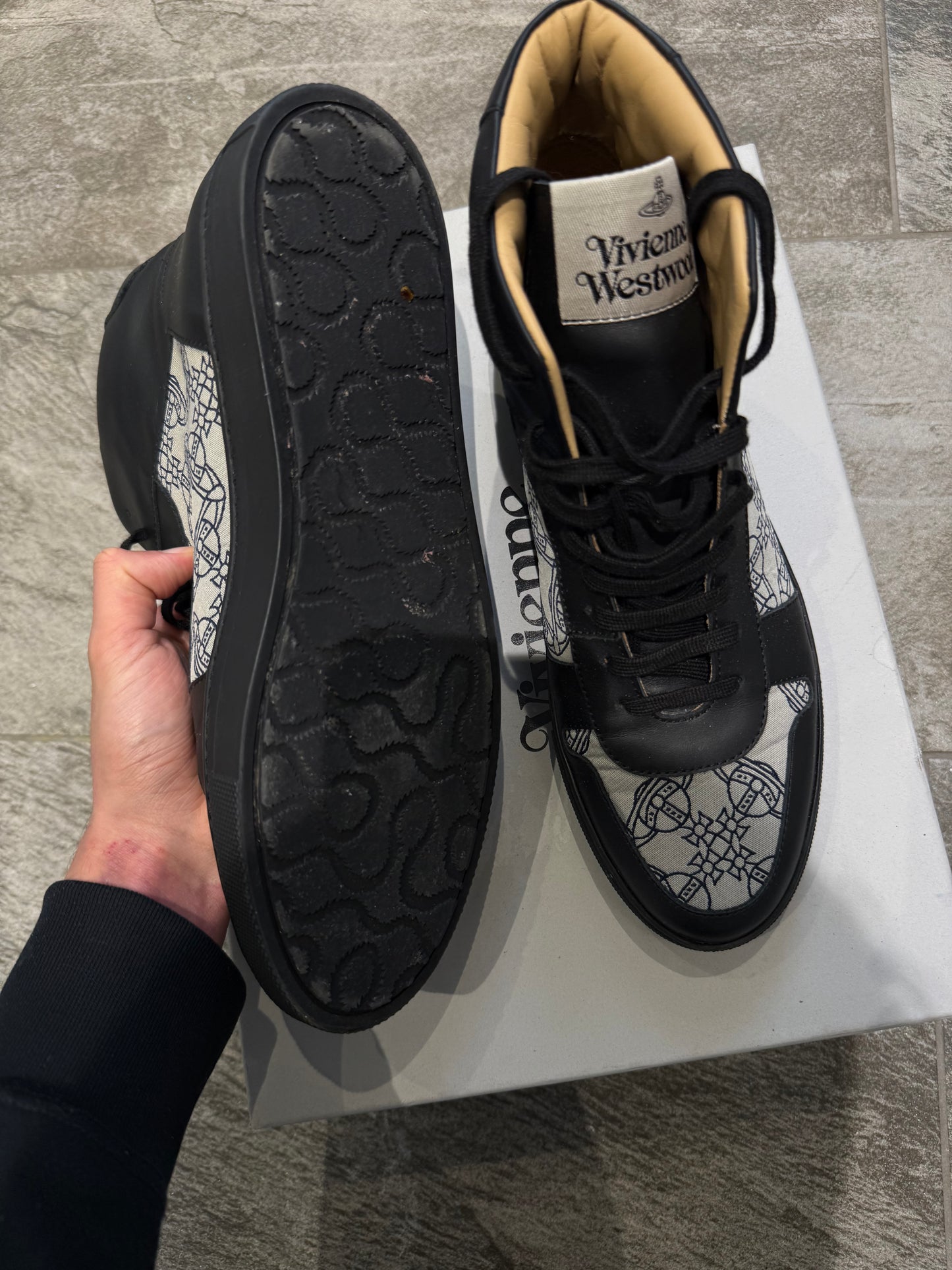 Vivienne Westwood Gradient Orb Print High Tops (EU 42 - UK 8)
