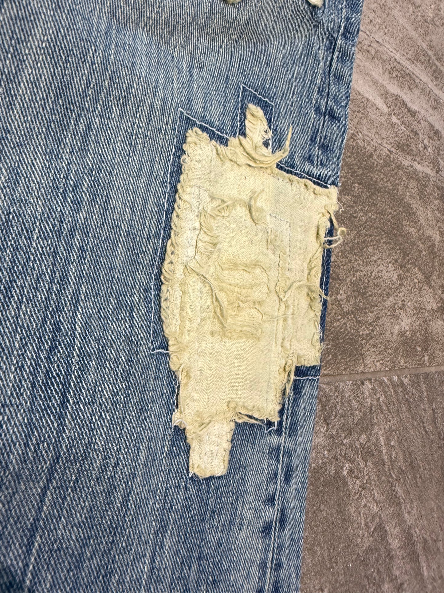 000’s Exhibitionist Patchwork Repair Jeans (30”)