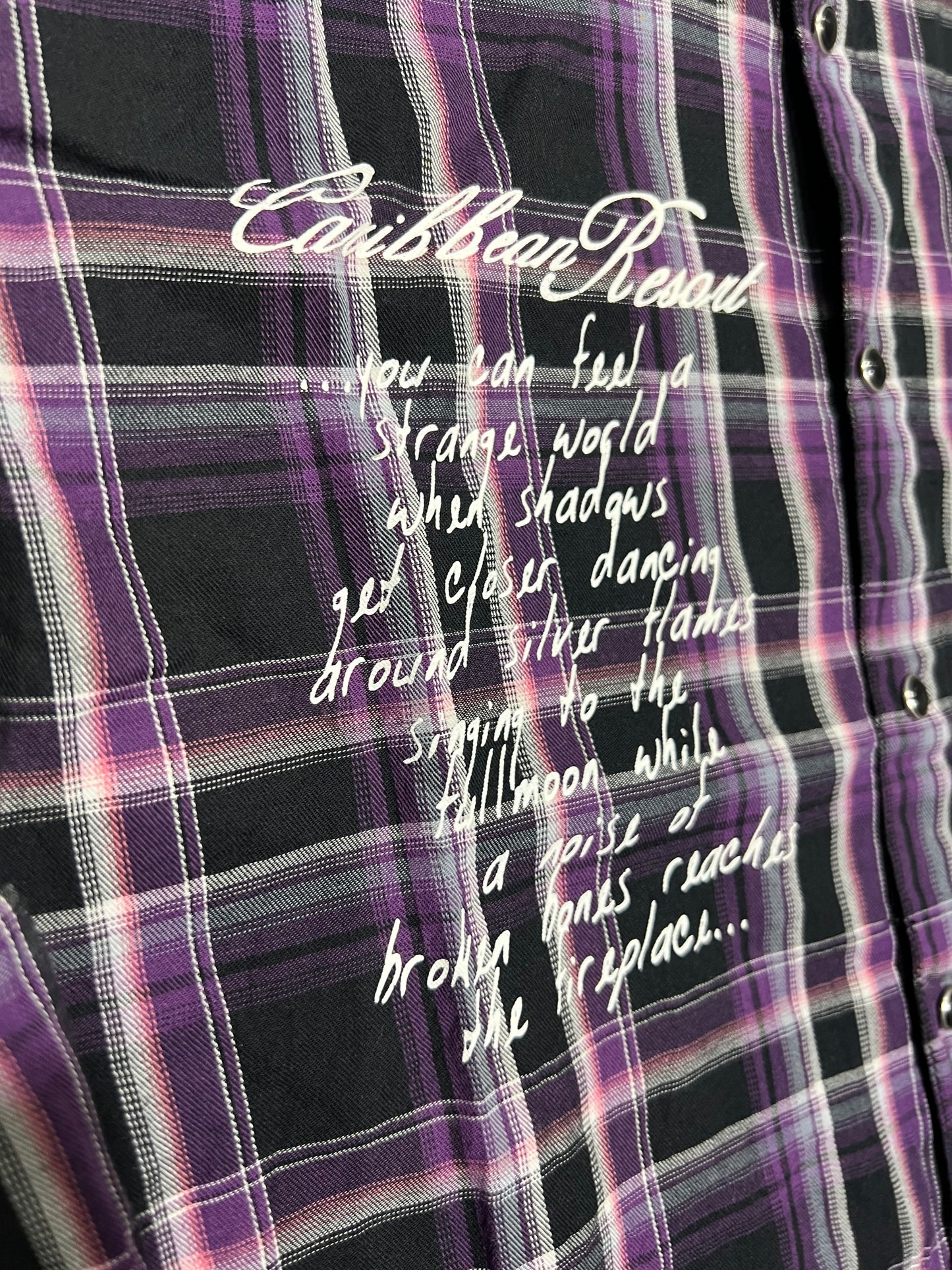 000’s Baraki Skull Checkered Flannel (L)