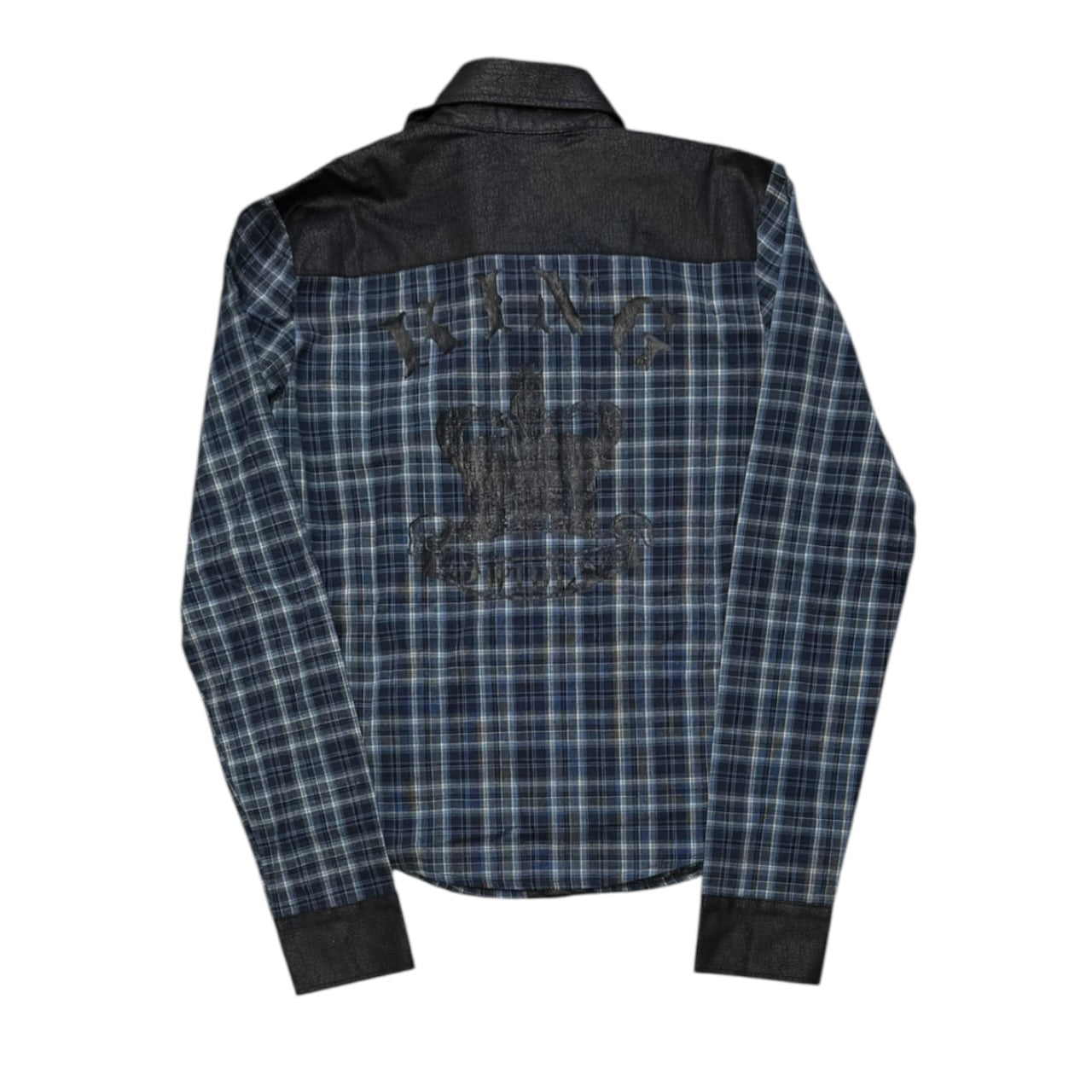 000’s Glad News Plaid Flannel (S)