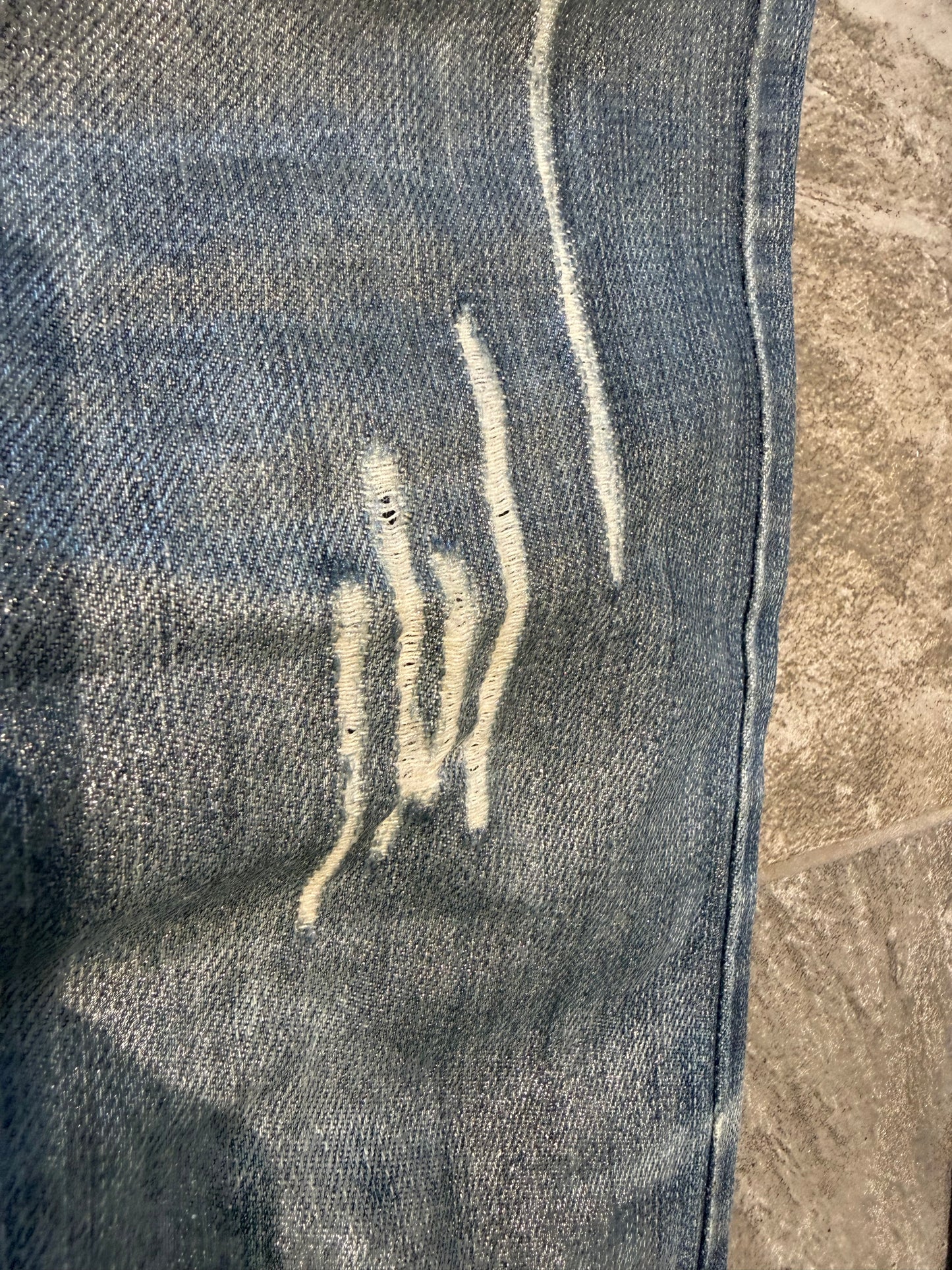 000’s Waxed Burberry Jeans (30”)