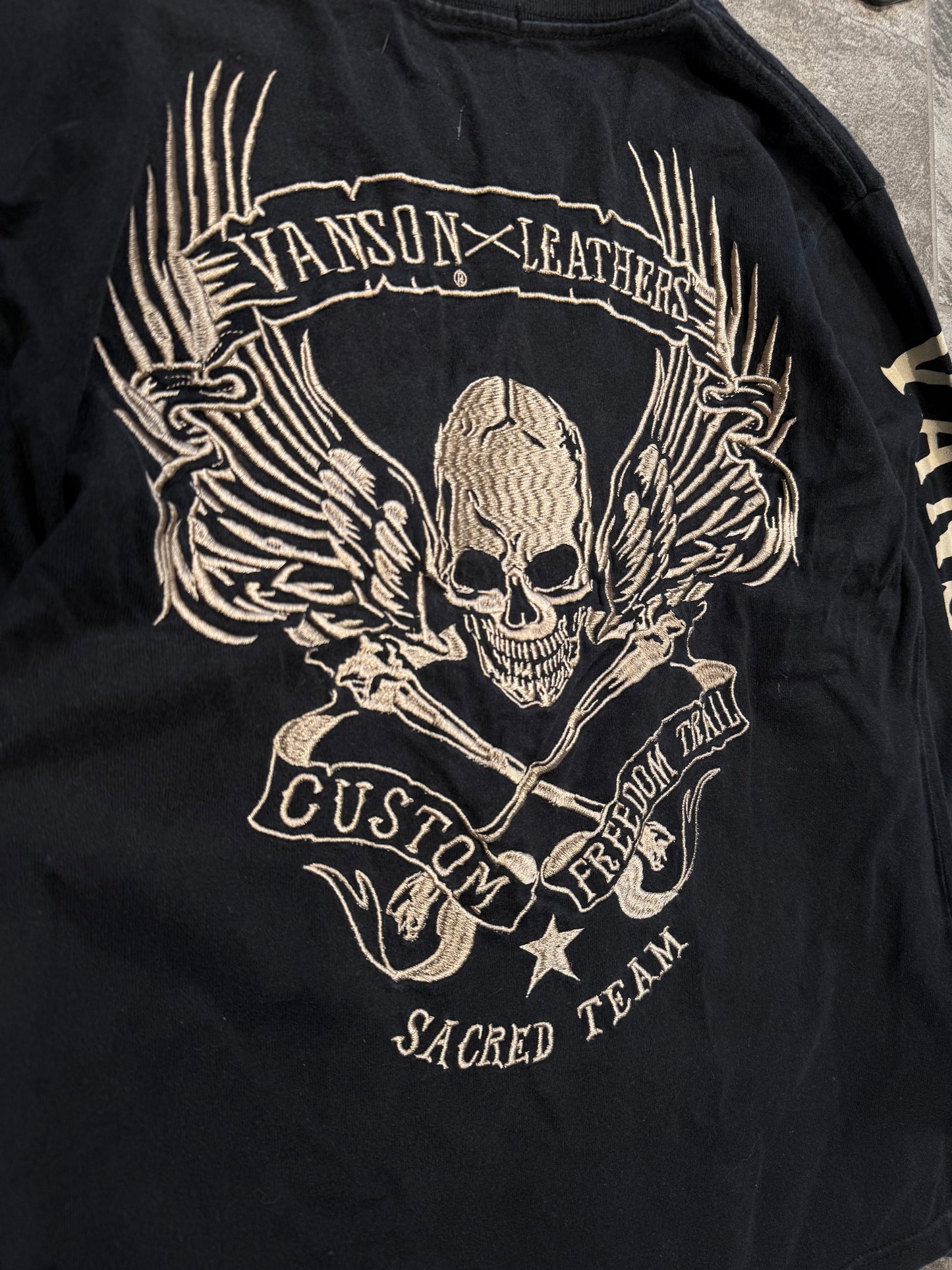 000’s Vanson Skull Longsleeve (S)