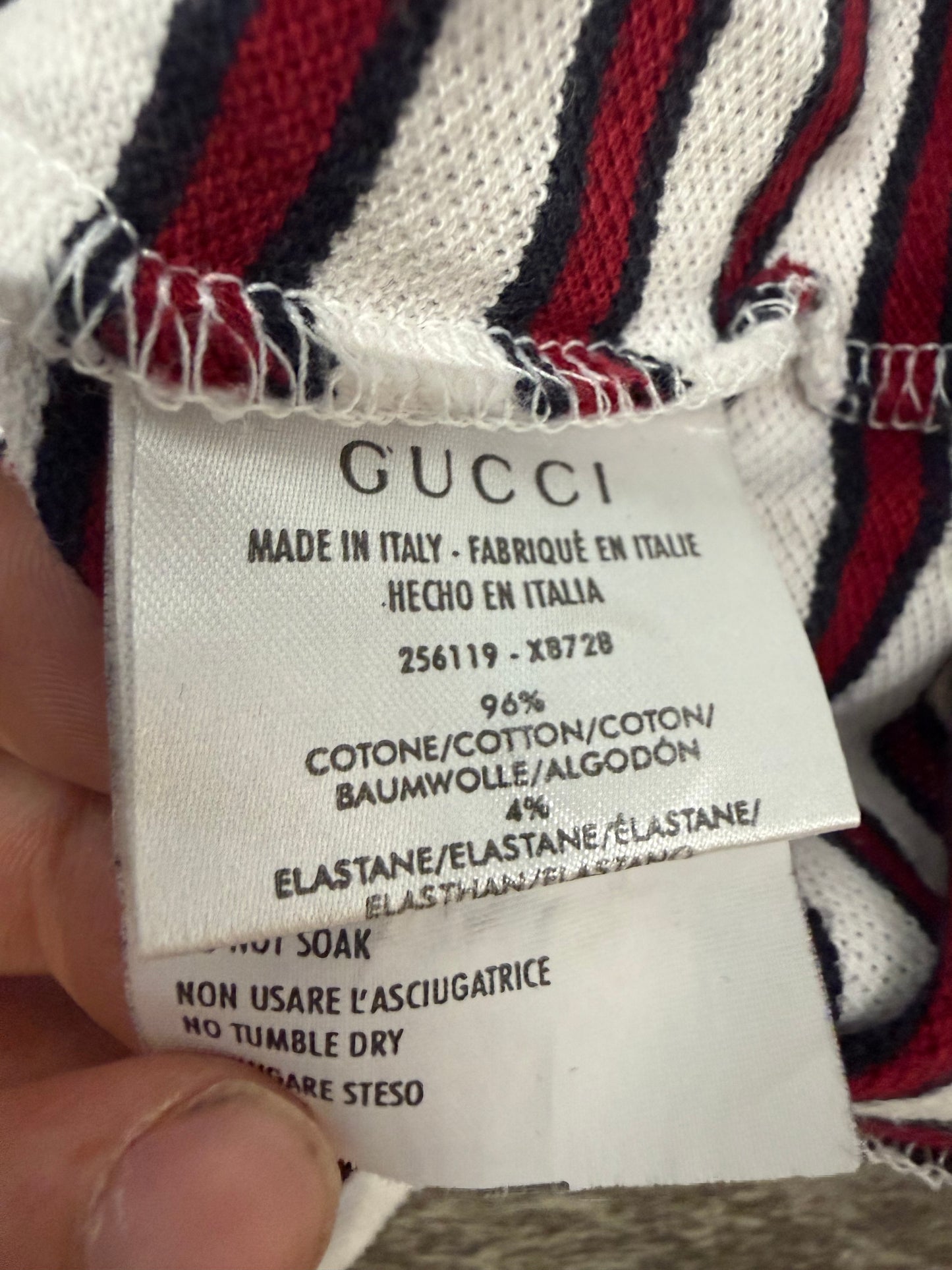 Gucci Striped Polo (L)