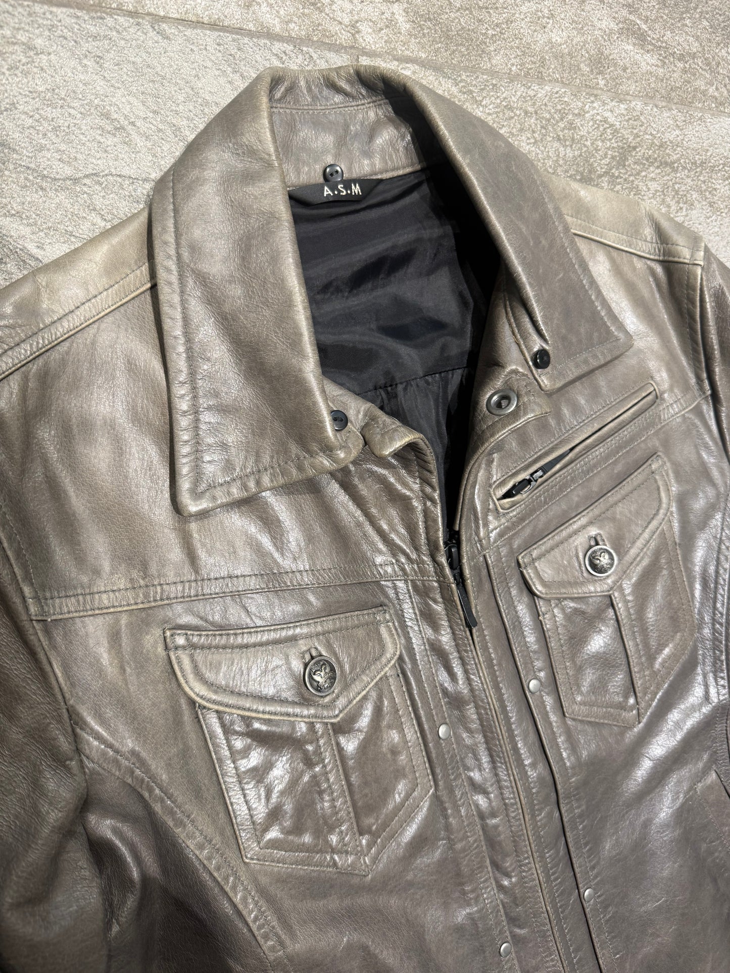 000’s ASM Leather Jacket (M)