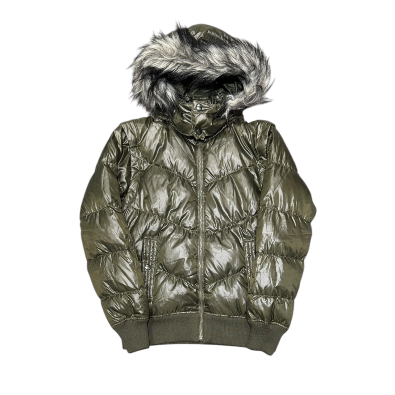 000’s Uniqlo Detachable Arms Fur Puffer (M)