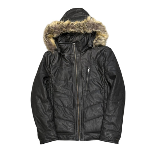 000’s Takaiq Leather Fur Puffer (M)