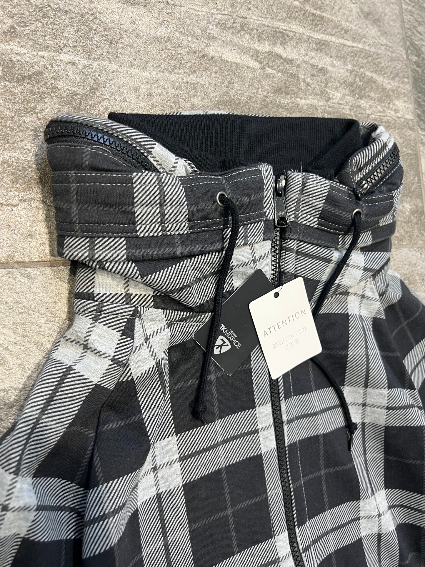 000’s Takeo Kikuchi Plaid/Checkered Bono Hoodie
