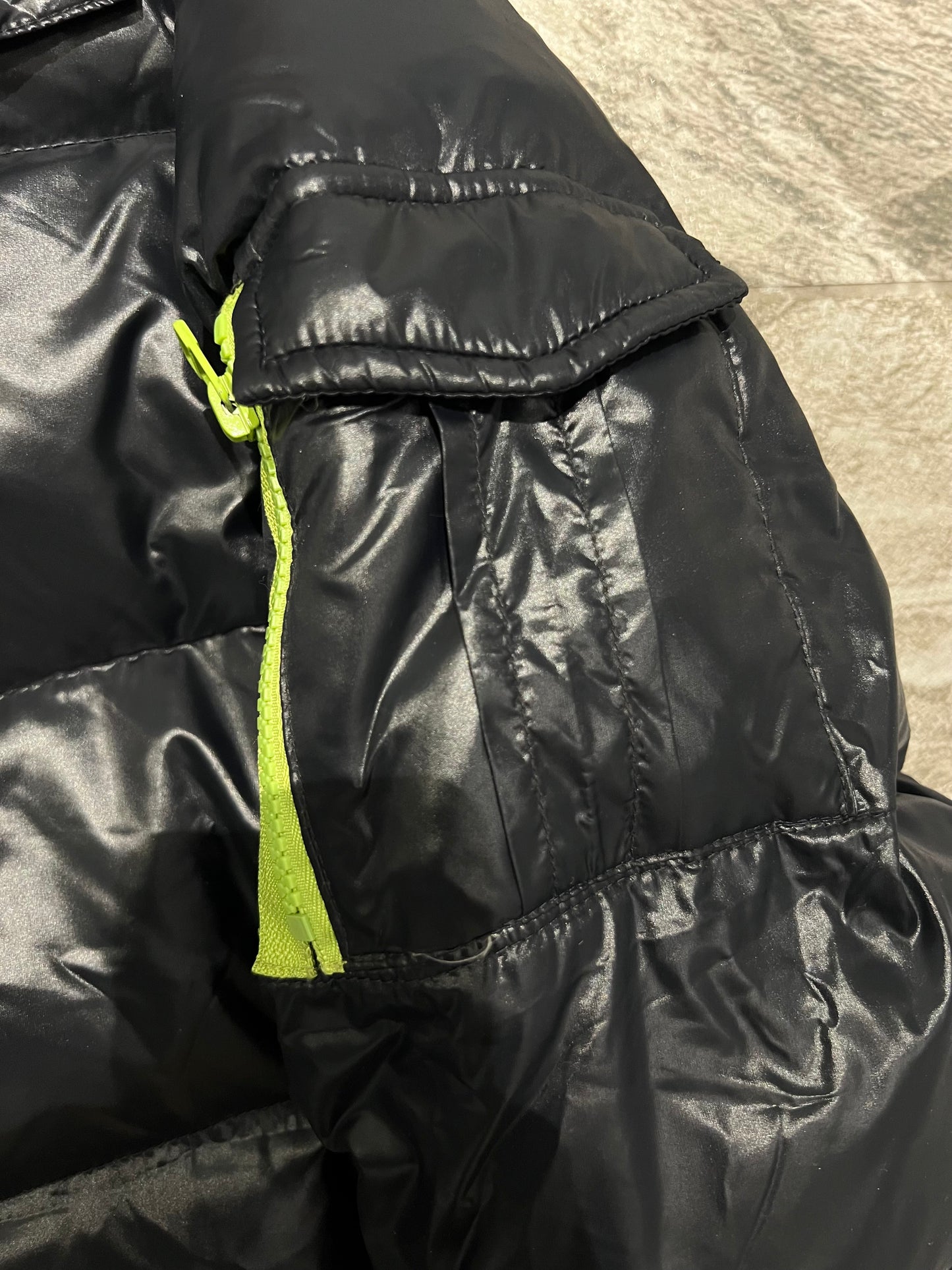 000’s Semantic Design Fur Hood Puffer