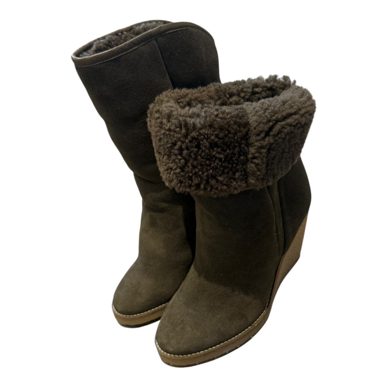 Isabel Marant Totam Suede Wedge Boots (EU 36 - UK 3)