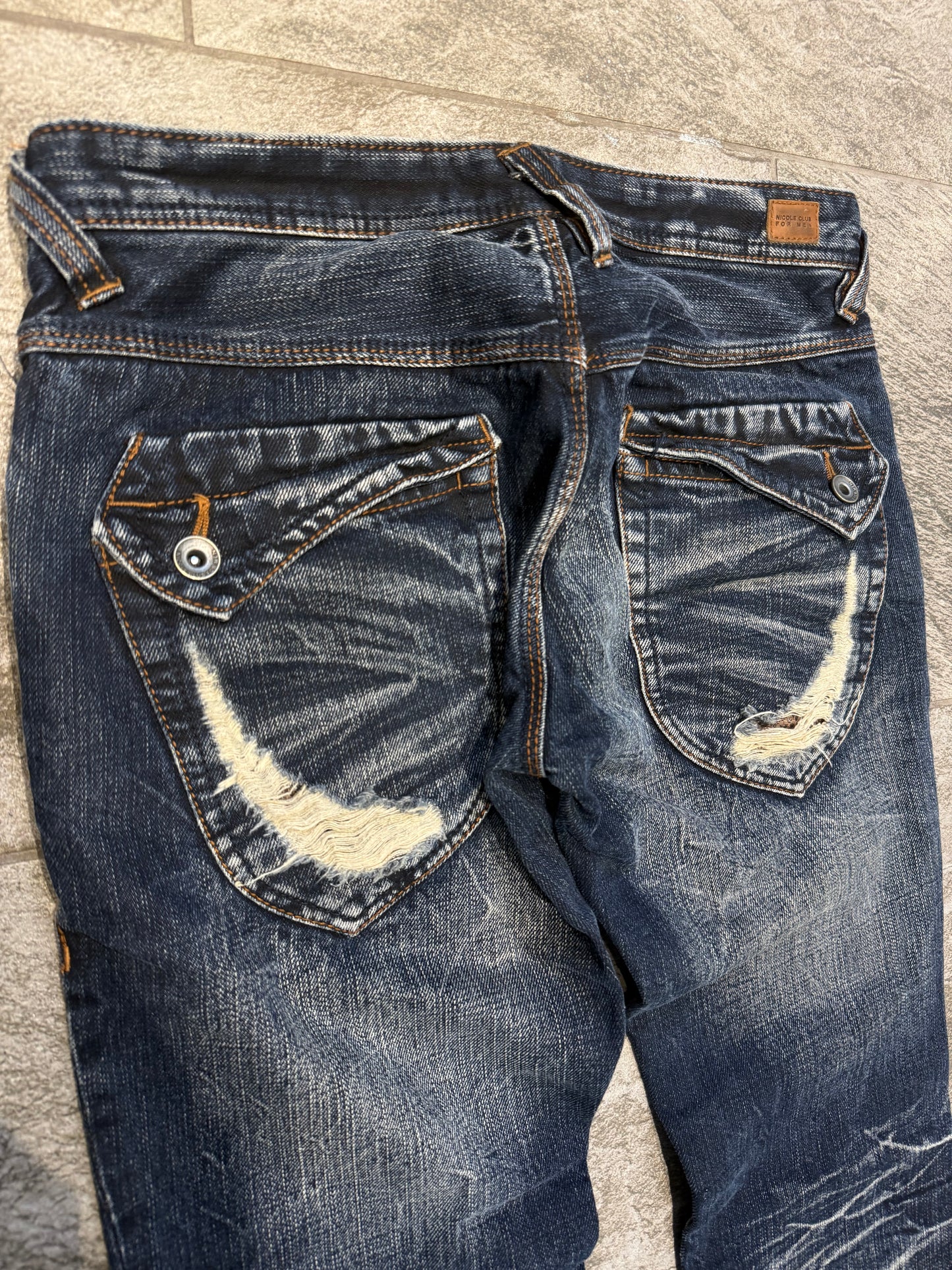 000’s Nicole Snakeskin Bootcut Jeans (31”)