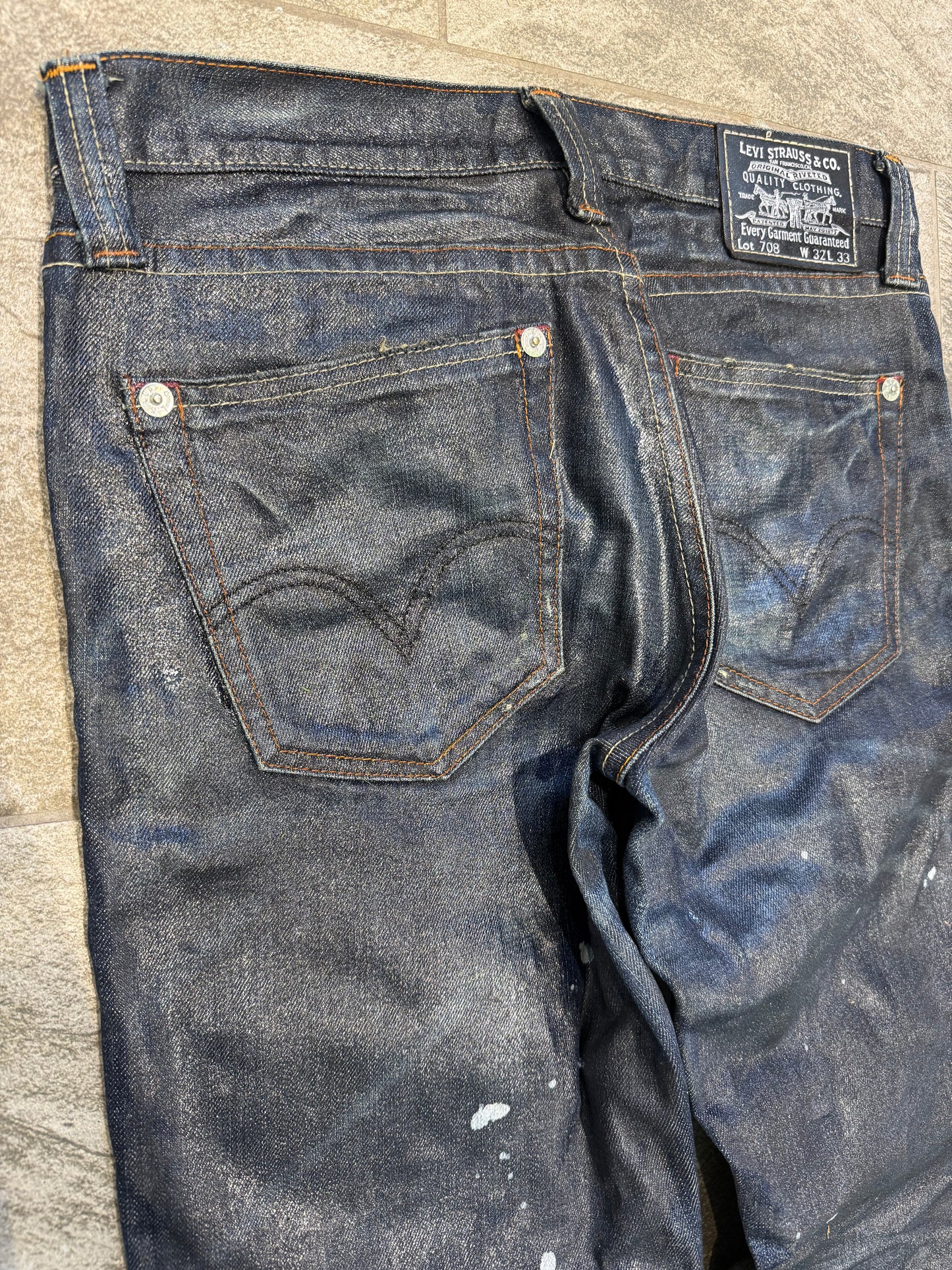 000’s Japanese Waxed Levi’s (32”)