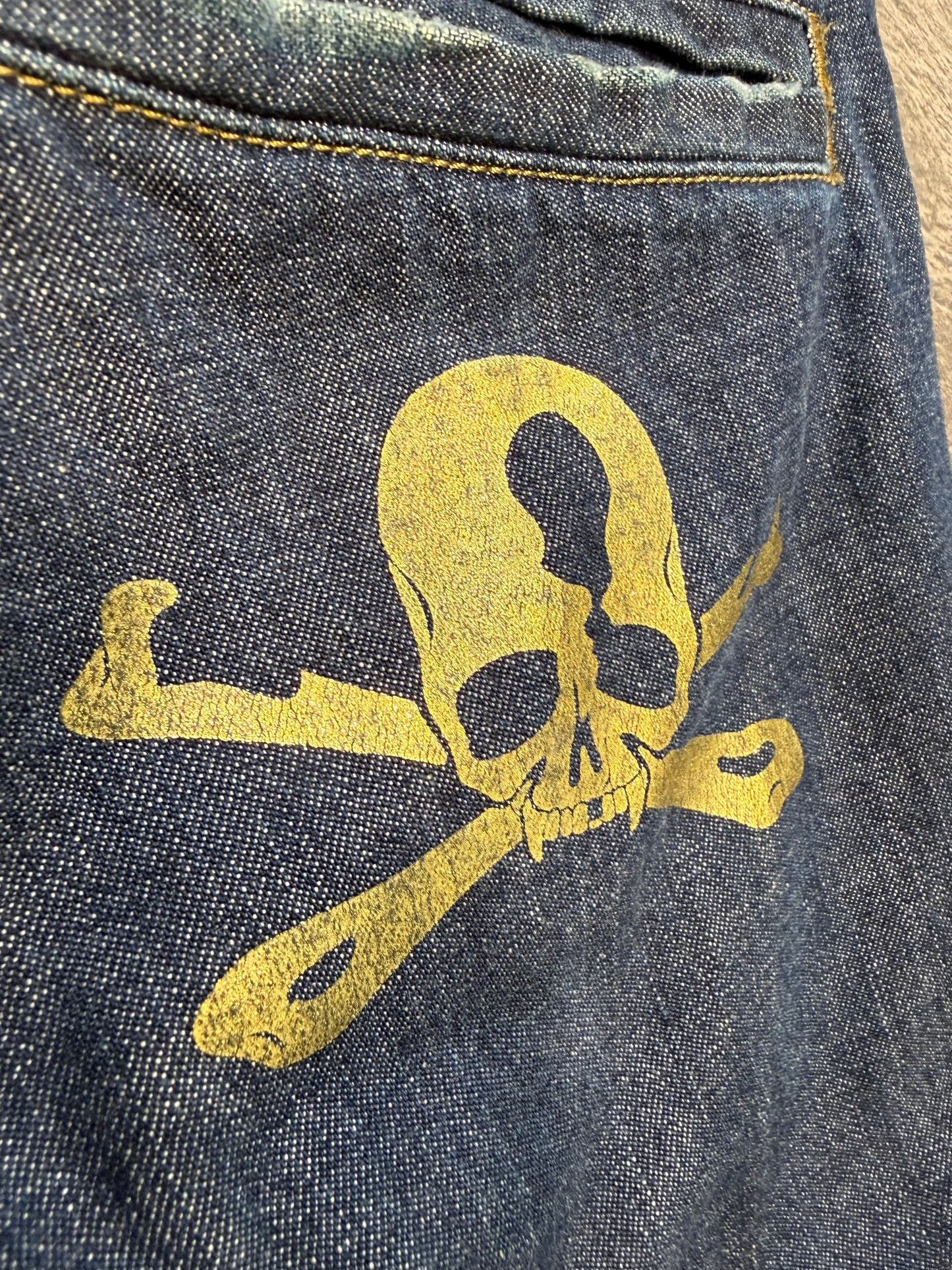 000’s Roen Skull Studded Jeans (33”)